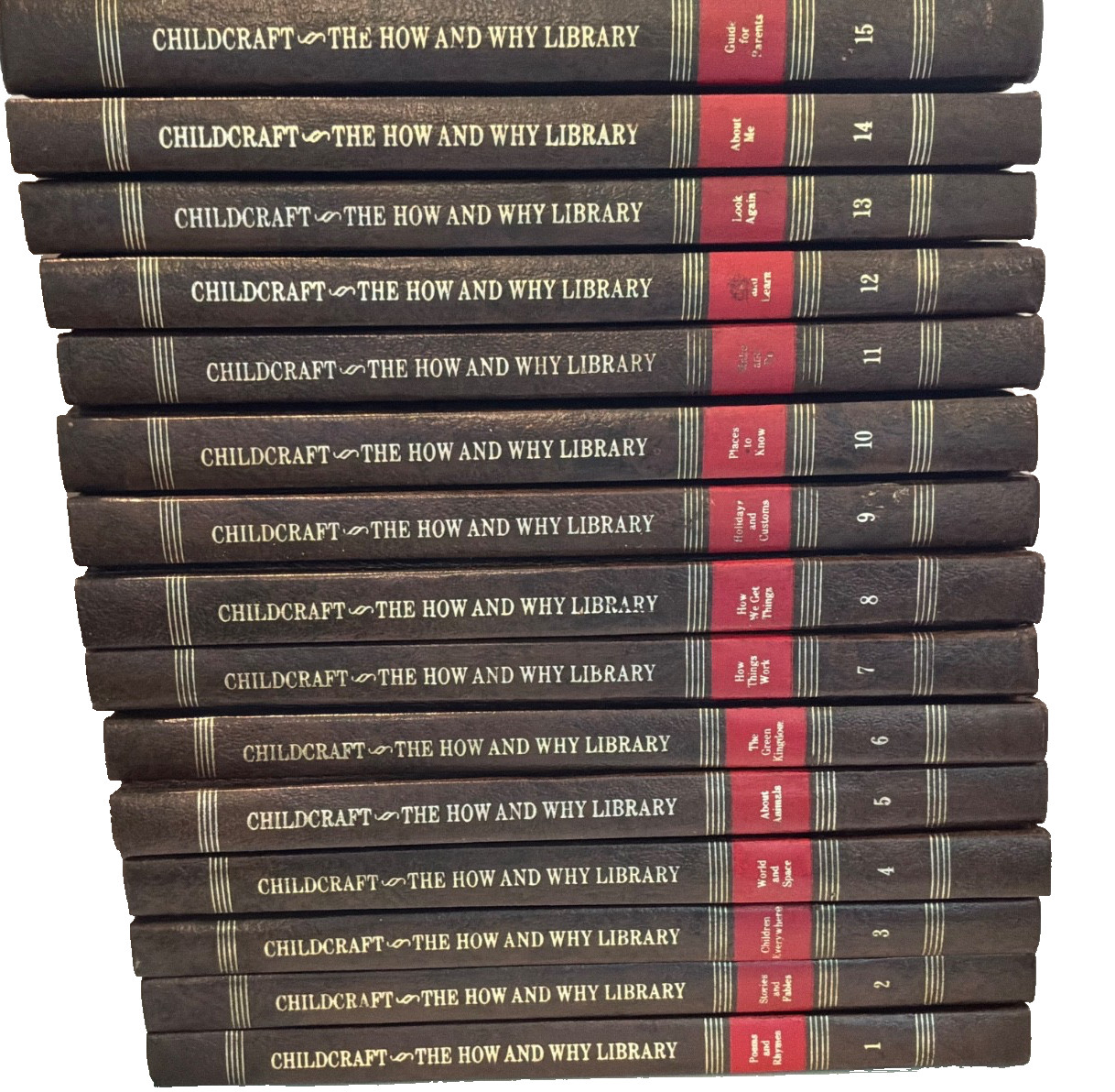 Childcraft The How and Why Library Complete 15 Vol Set 1977 HC + 2 Gift Sheets