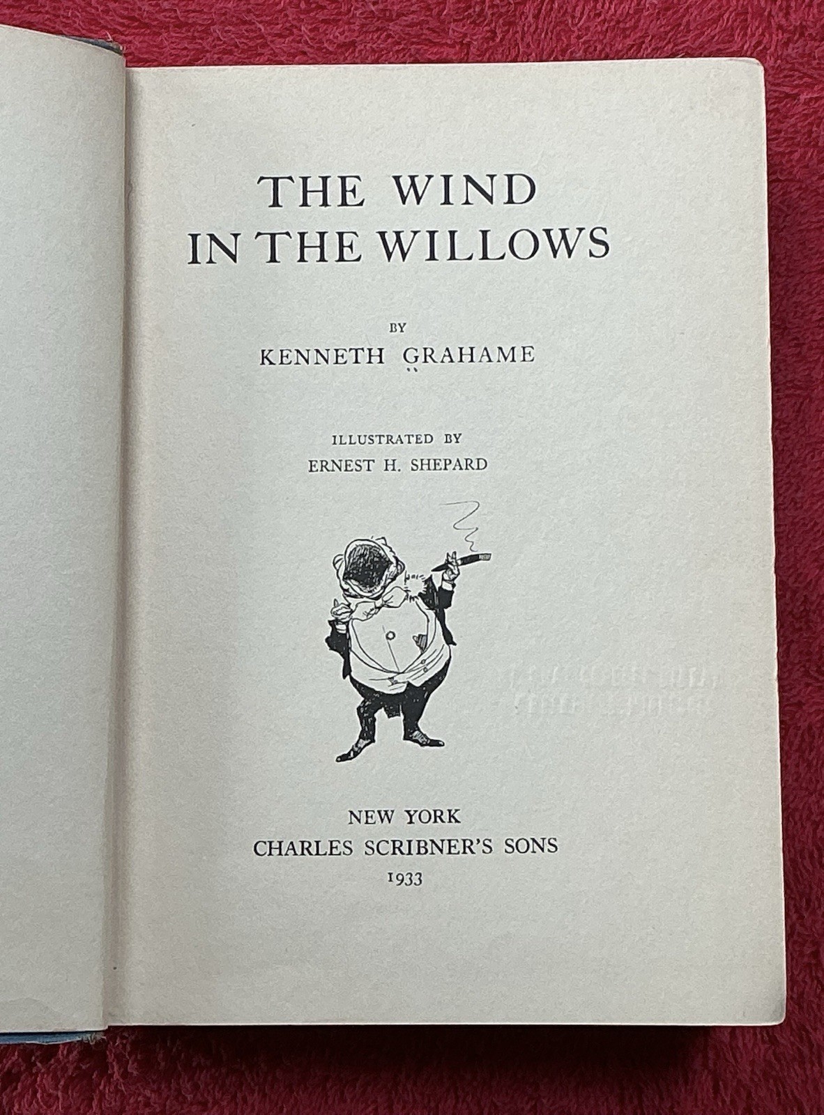 „The Wind in the Willows“ by Kenneth Grahame [Charles Scribner’s Sons, 1933]