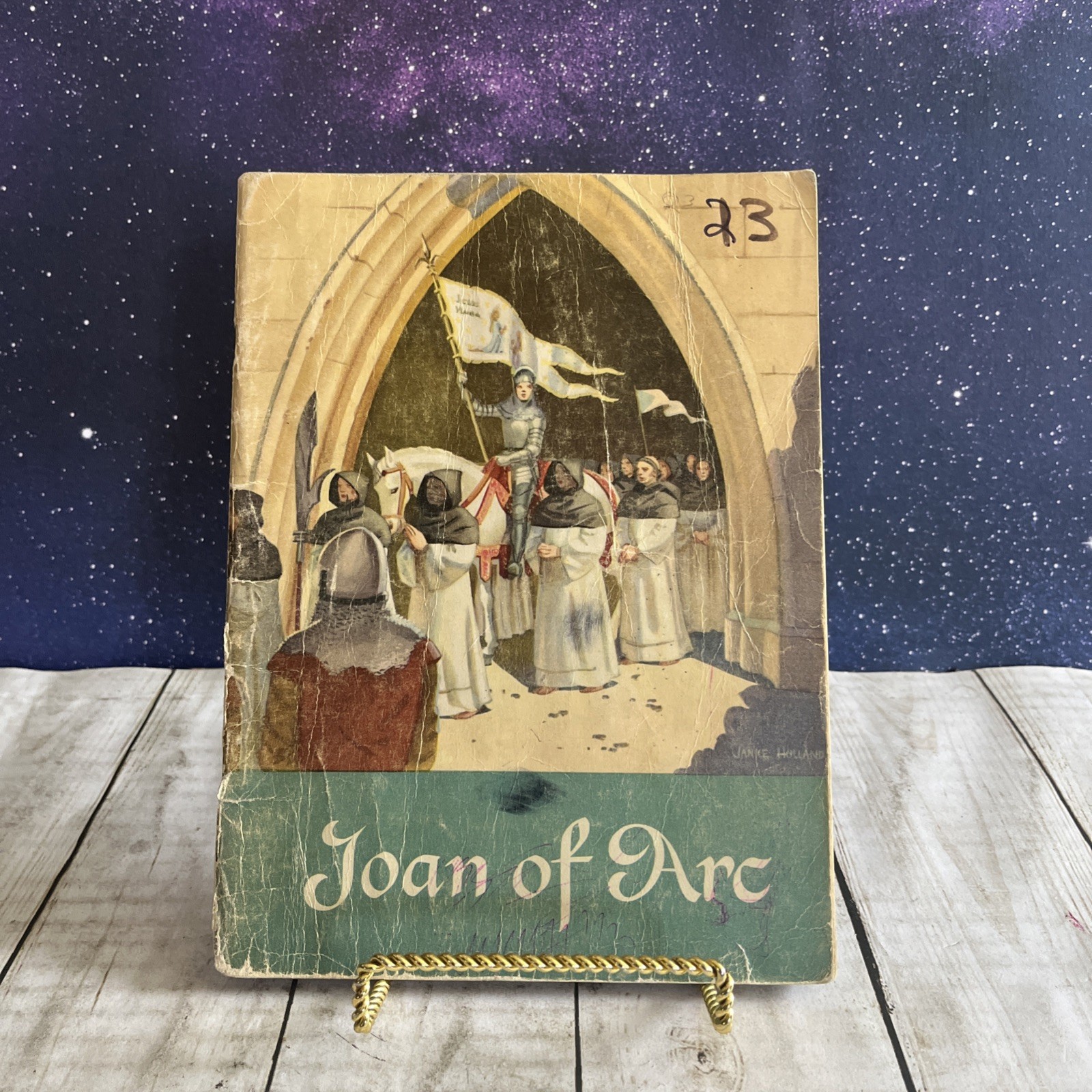 Real Great People Joan Of Arc 1951 Vintage Softcover Row-Peterson & Co