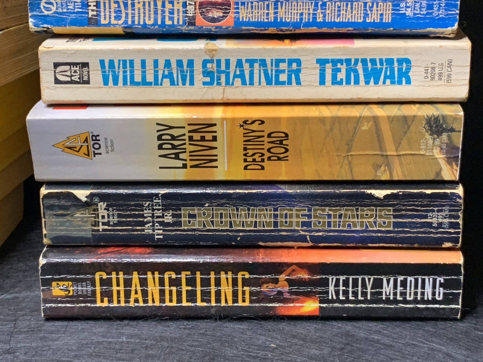 Epic Vintage SciFi Fantasy Paperback Lot 16 Books Asimov McCaffrey Niven Shatner