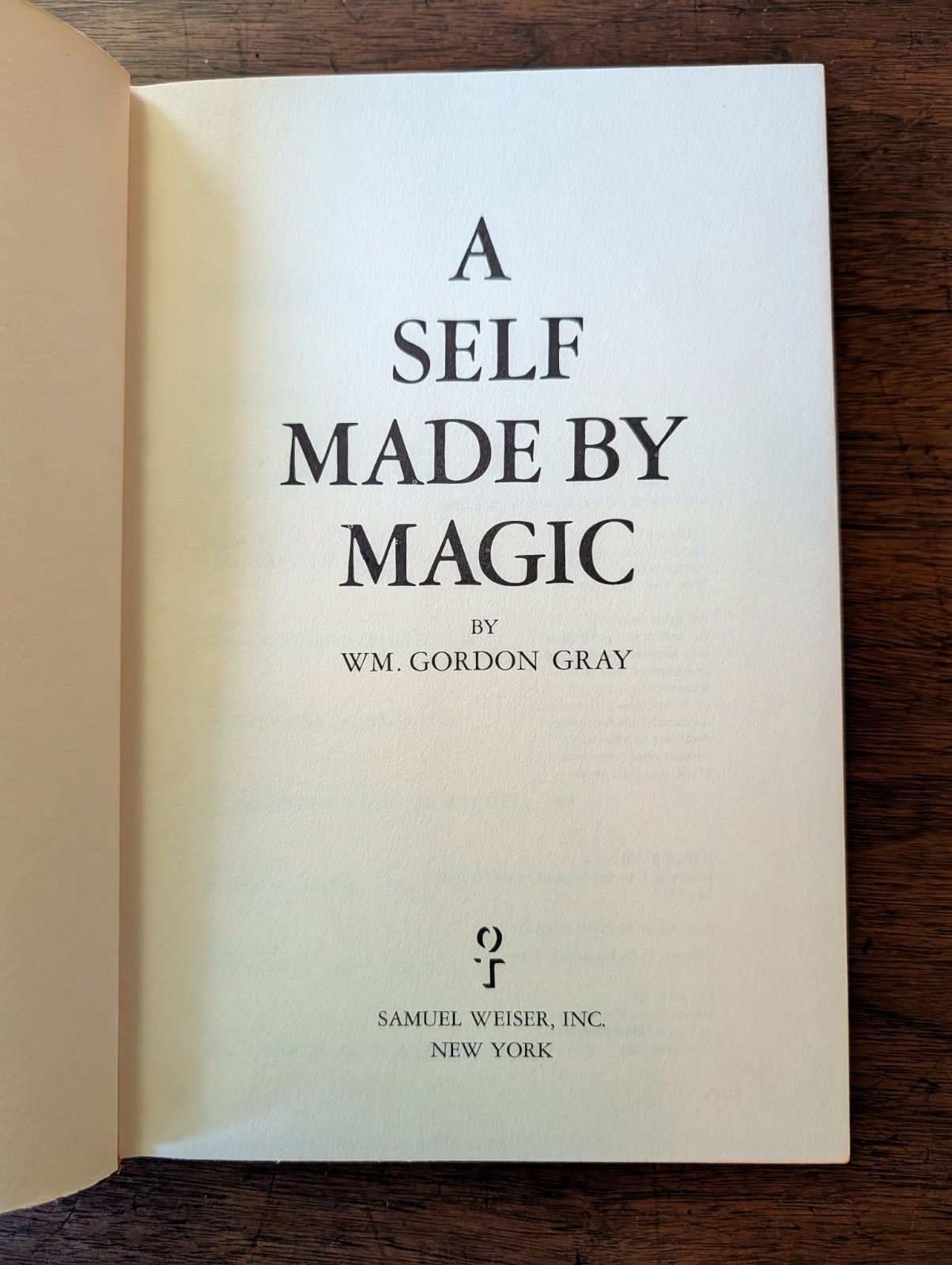 A Self Made By Magic ~ Gray / RARE VINTAGE OCCULT HARDCOVER KABBALAH MAGICK OTO