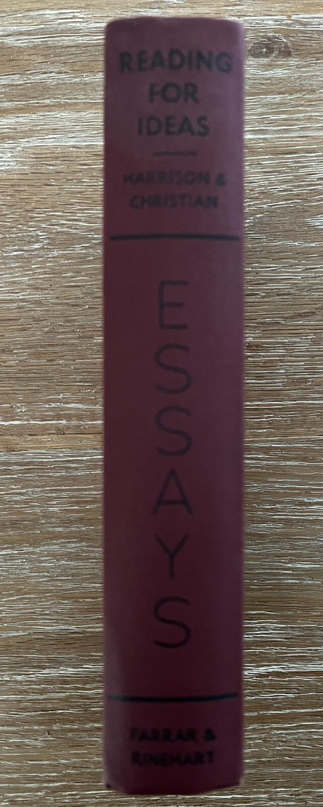 Reading For Ideas Collection Of Essays 1942 Antique Hardcover by Thomas Harrison
