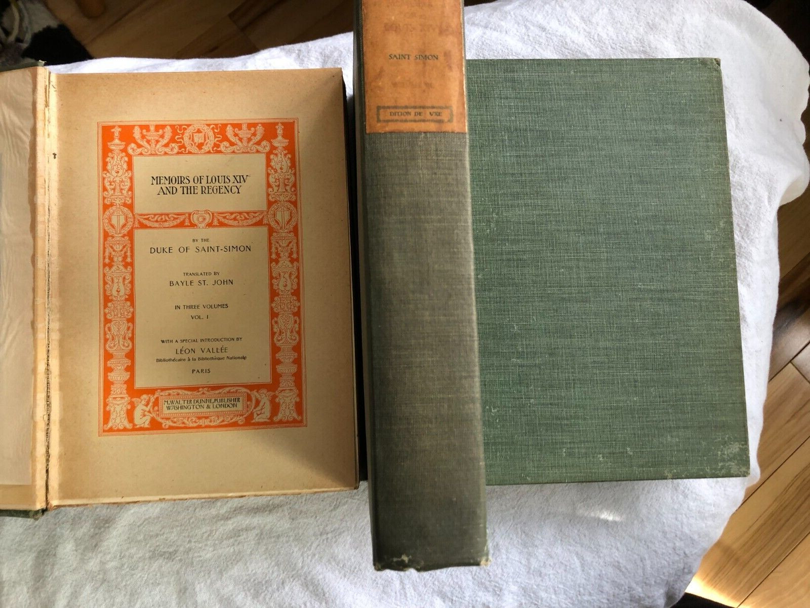 Memoirs of Louis XIV and the Regency by Duke of Saint-Simon, 3-vol. set, 1901