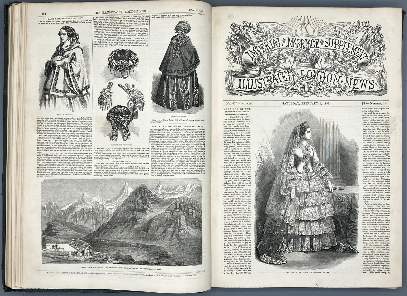 ** Special Listing for rfitz_69 ** Illustrated London News 1852 1853 V21 & V22