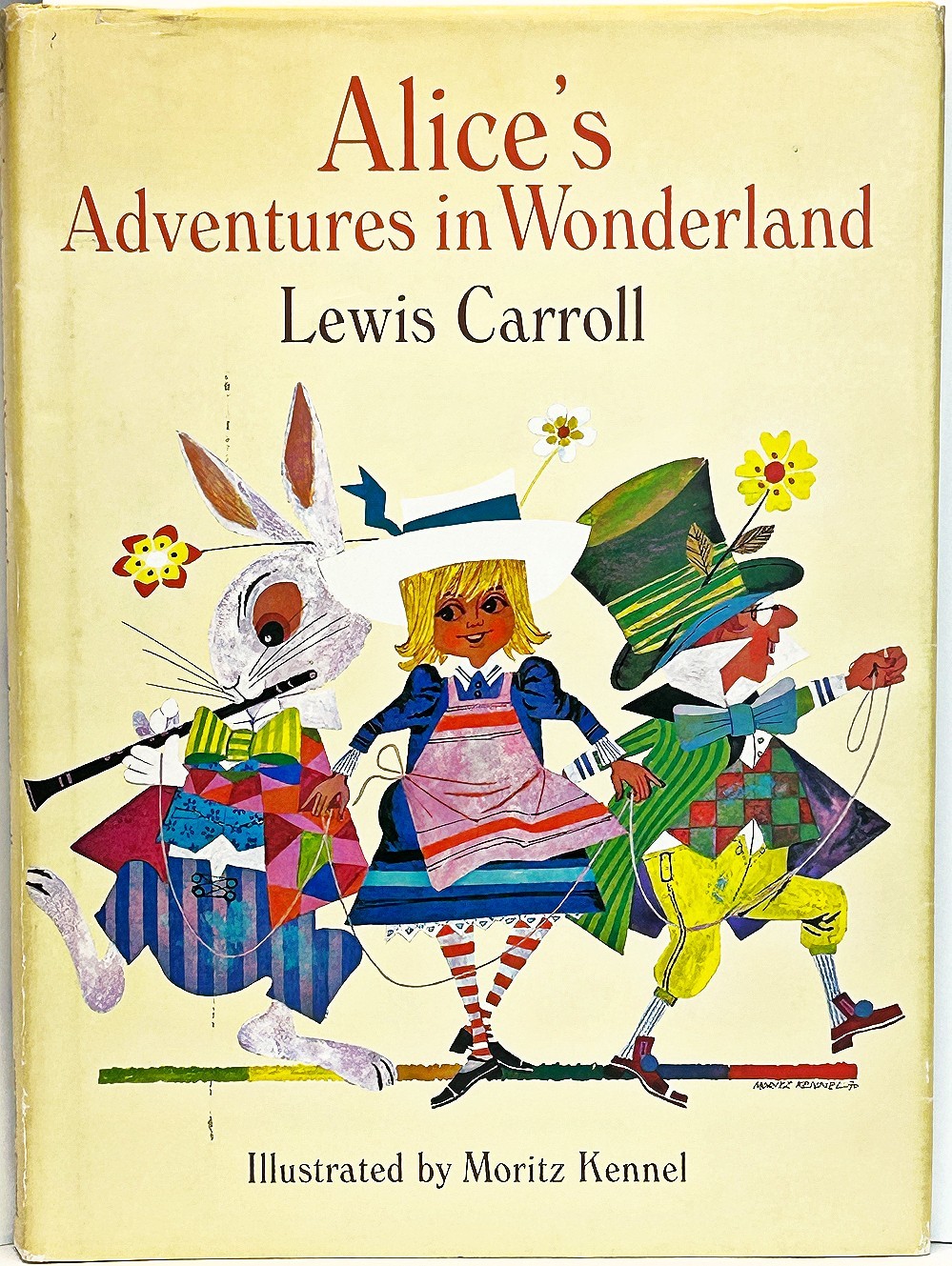 1971 Rare ALICE in Wonderland 60 COLOR PLATES vtg ill hc SWISS ART Lewis CARROLL