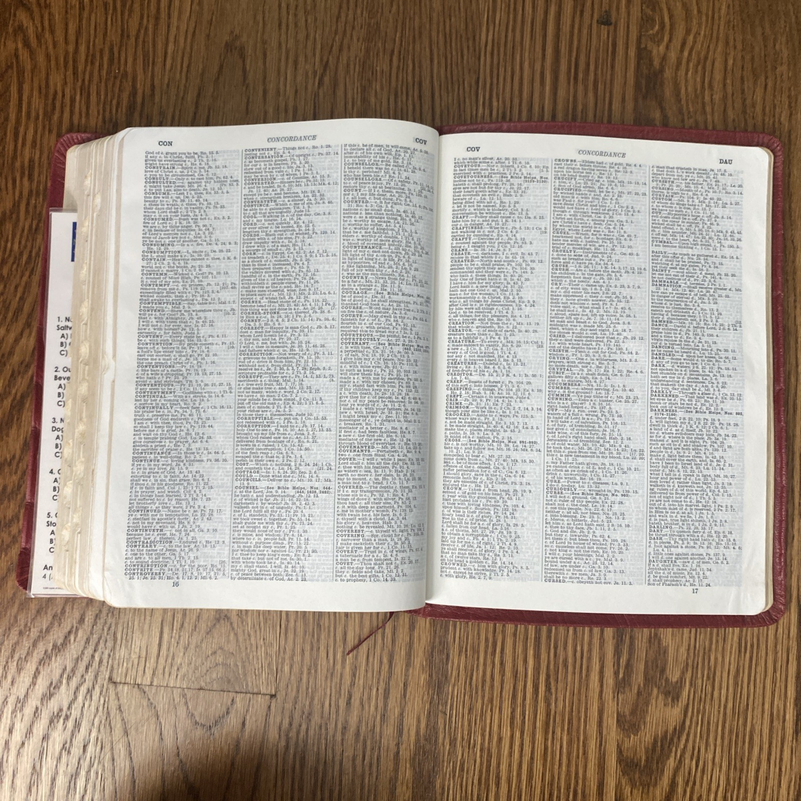 Thompson Chain Reference Bible KJV 1982 Kirkbride 69th Print Genuine Leather VTG