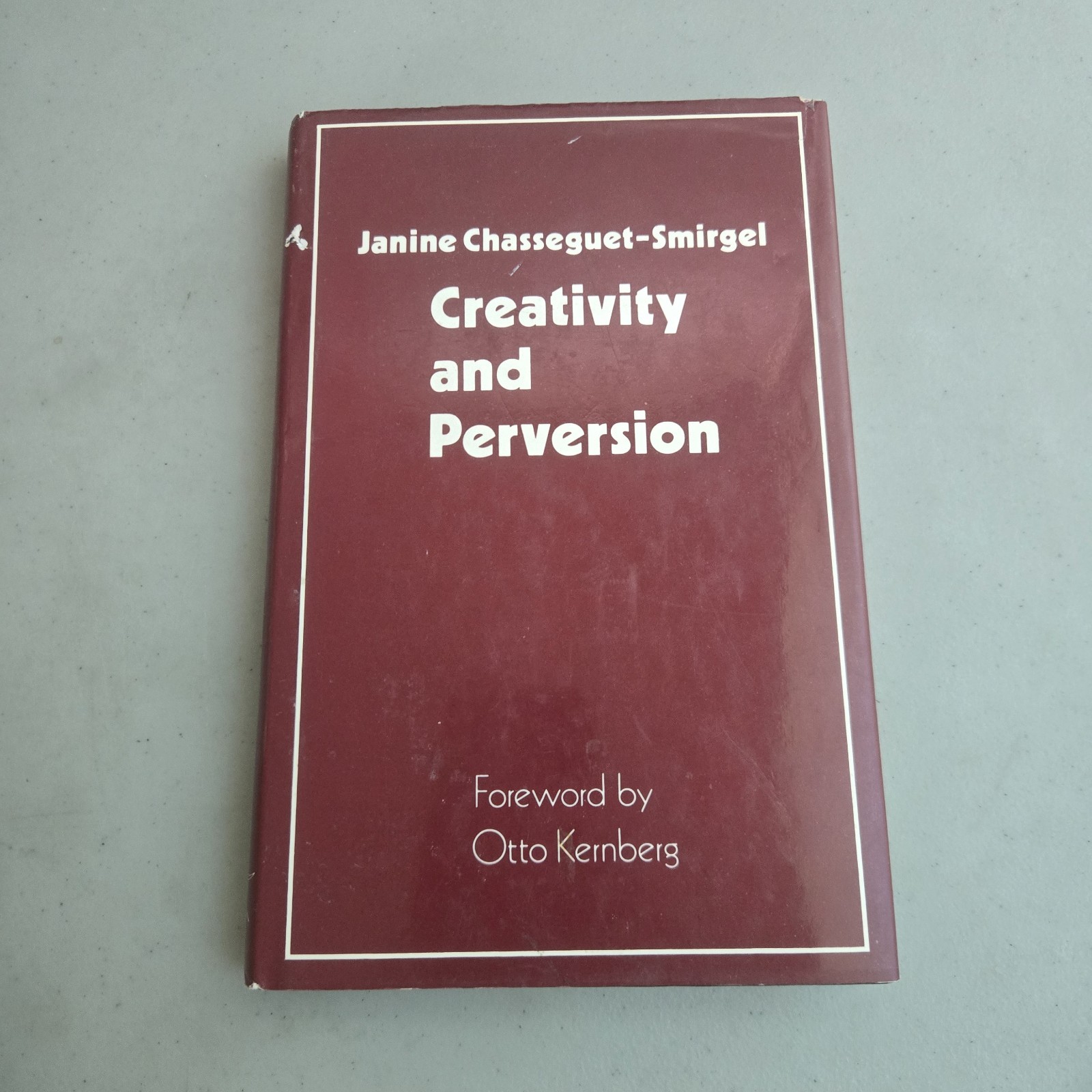 Janine CHASSEGUET-SMIRGEL / Creativity and Perversion 1st Ed HCDJ 1985 *Flaw