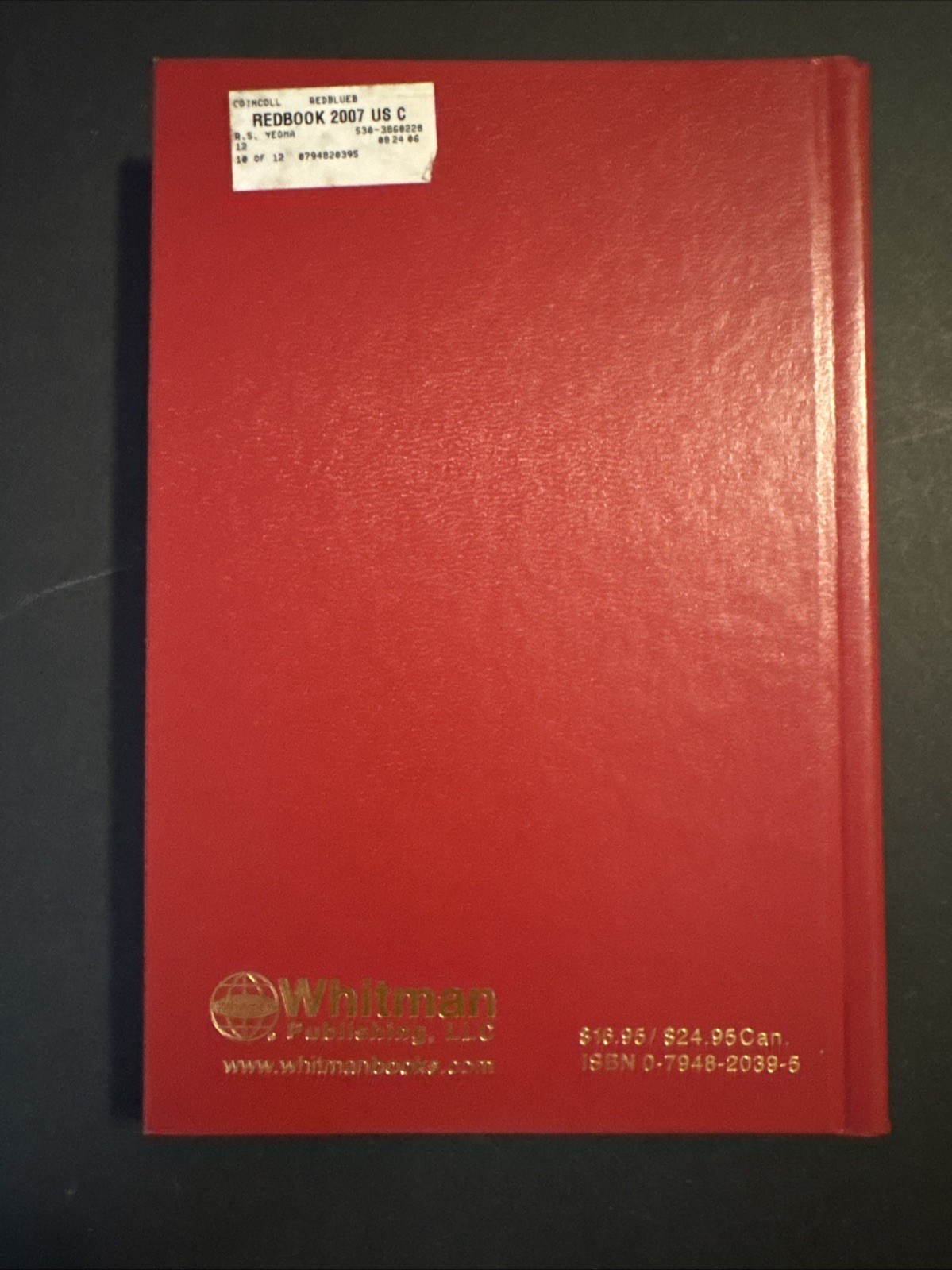 Whitman Official Red Book Guide Book of U.S. Coins 60th Edition 2007 (HC) Good