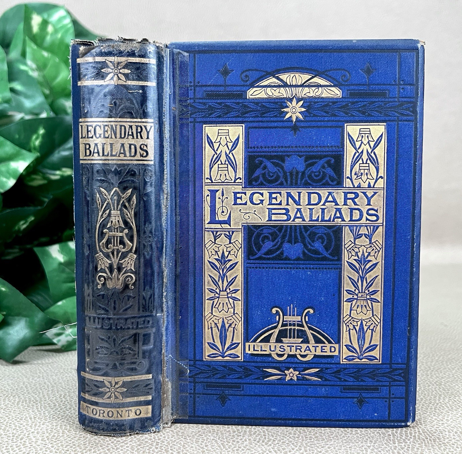 The Legendary Ballads of England & Scotland by John S Roberts – 1870s Gilded HC