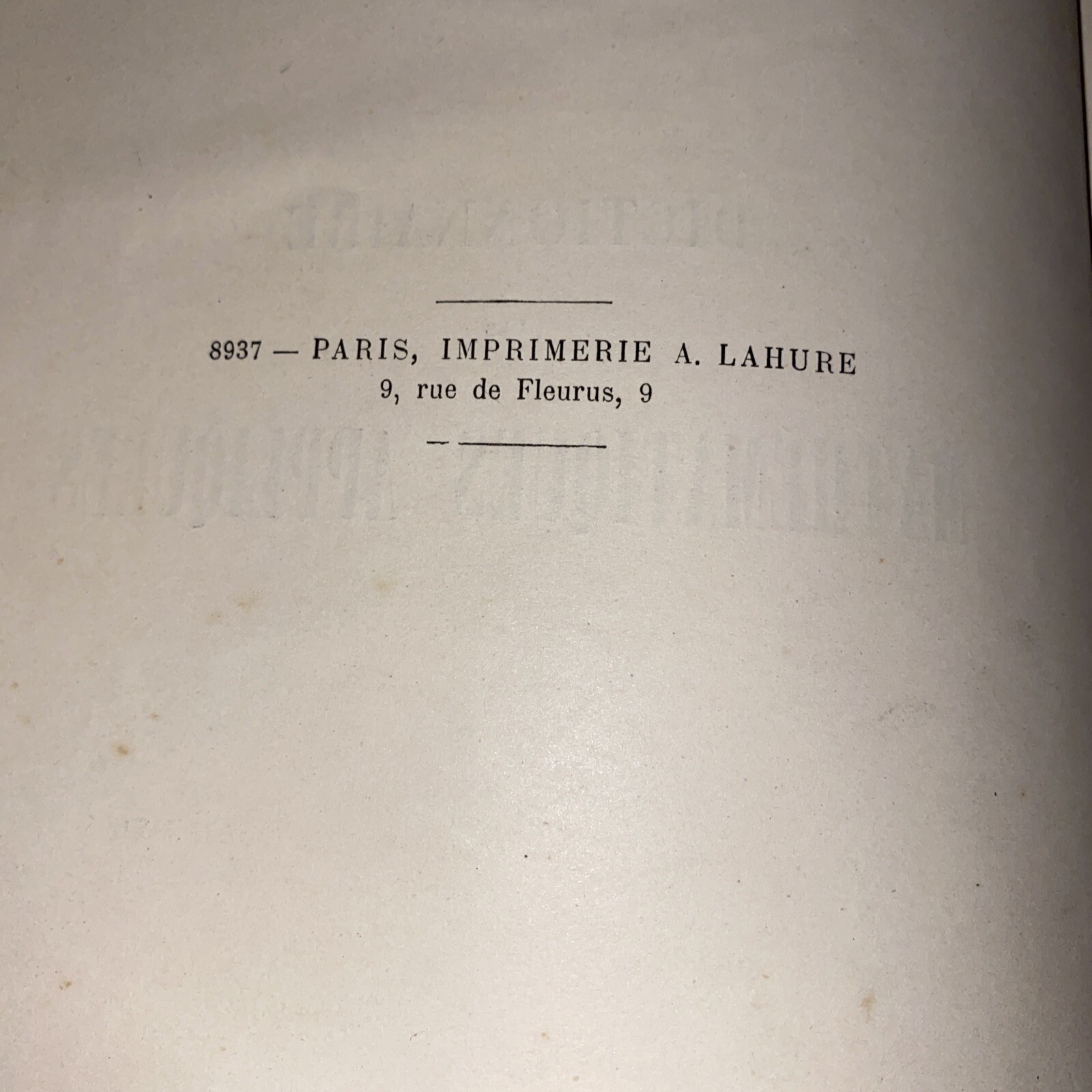 RARE 1884 H. Sonnet Dictionnarie Des Mathématiques Appliquées PARIS 1884 French