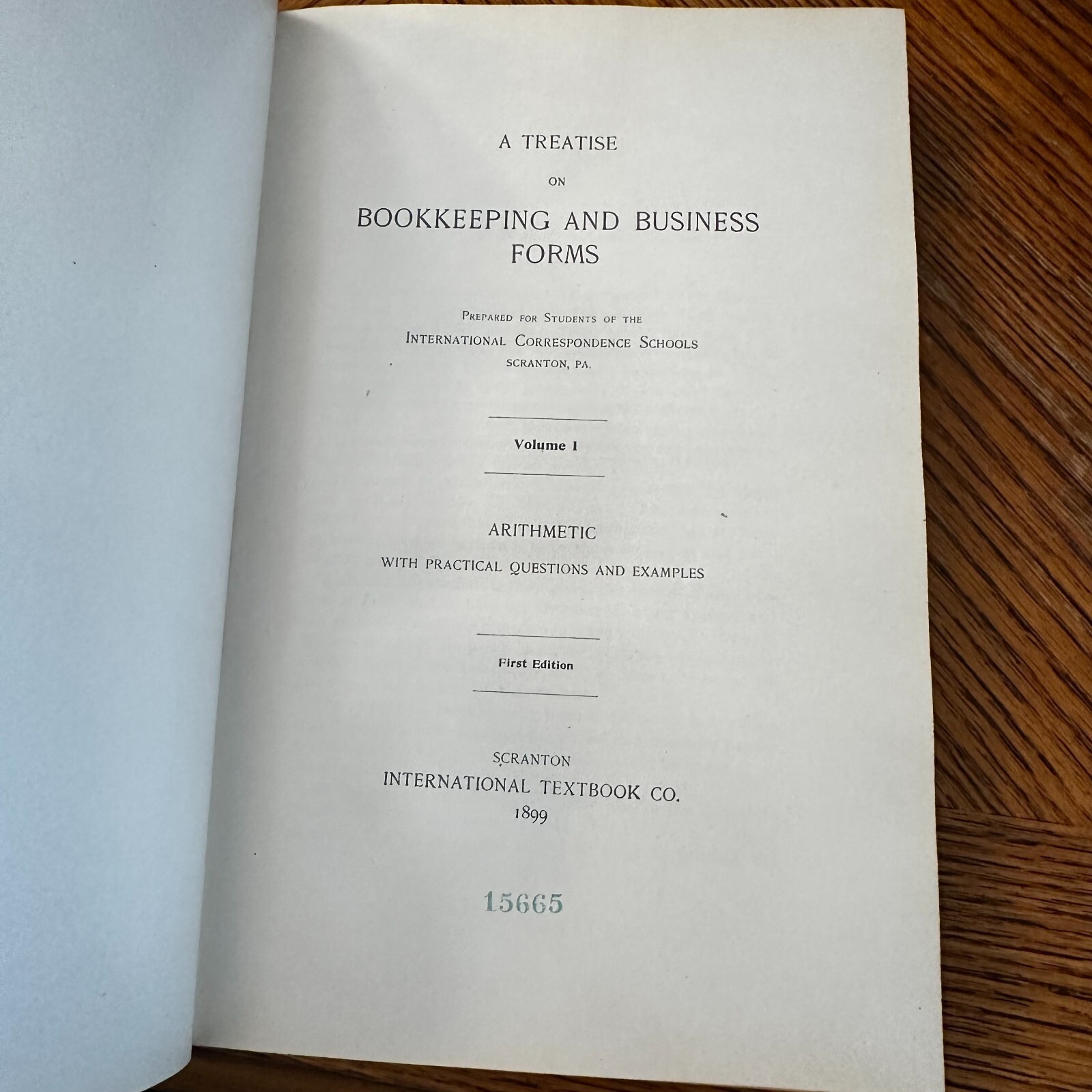 1899 Treatise on Bookkeeping & Business Forms VOL I & II International Textbook