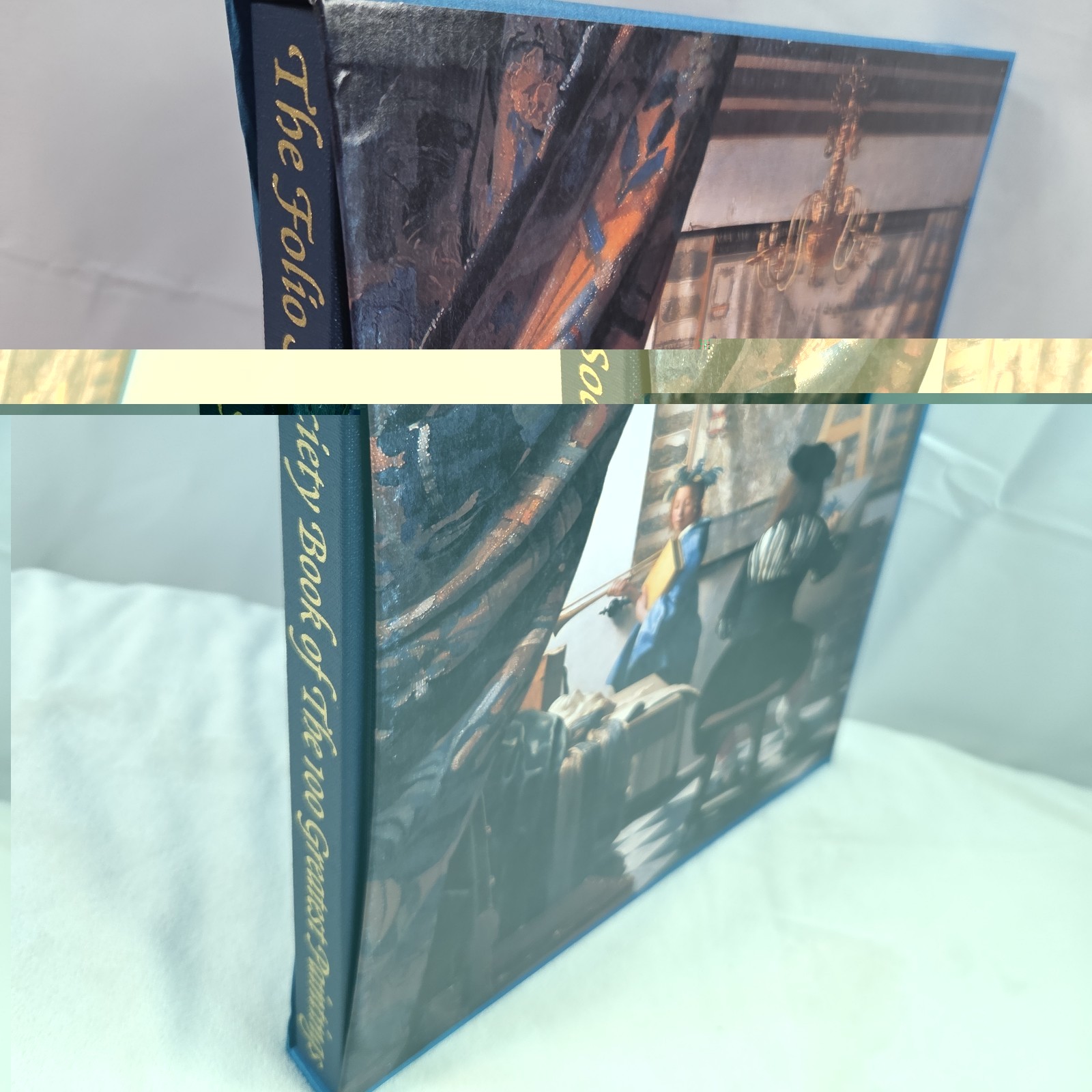 Folio Society Book of the 100 Greatest Paintings Hardcover Slipcase Bailey Spain