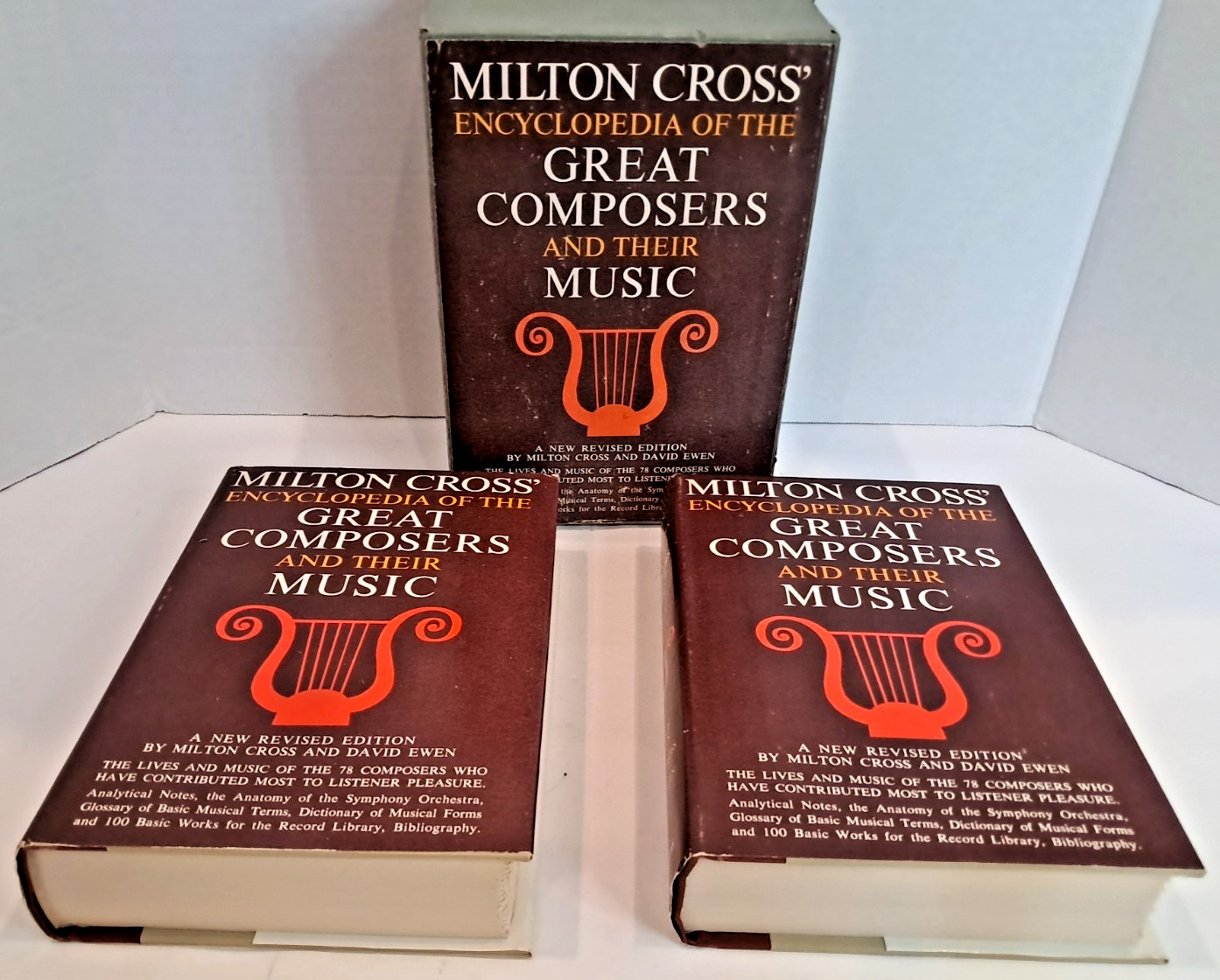 2 Volume Box Set of Milton Cross’s Encyclopedia of Great Composers & Their Music