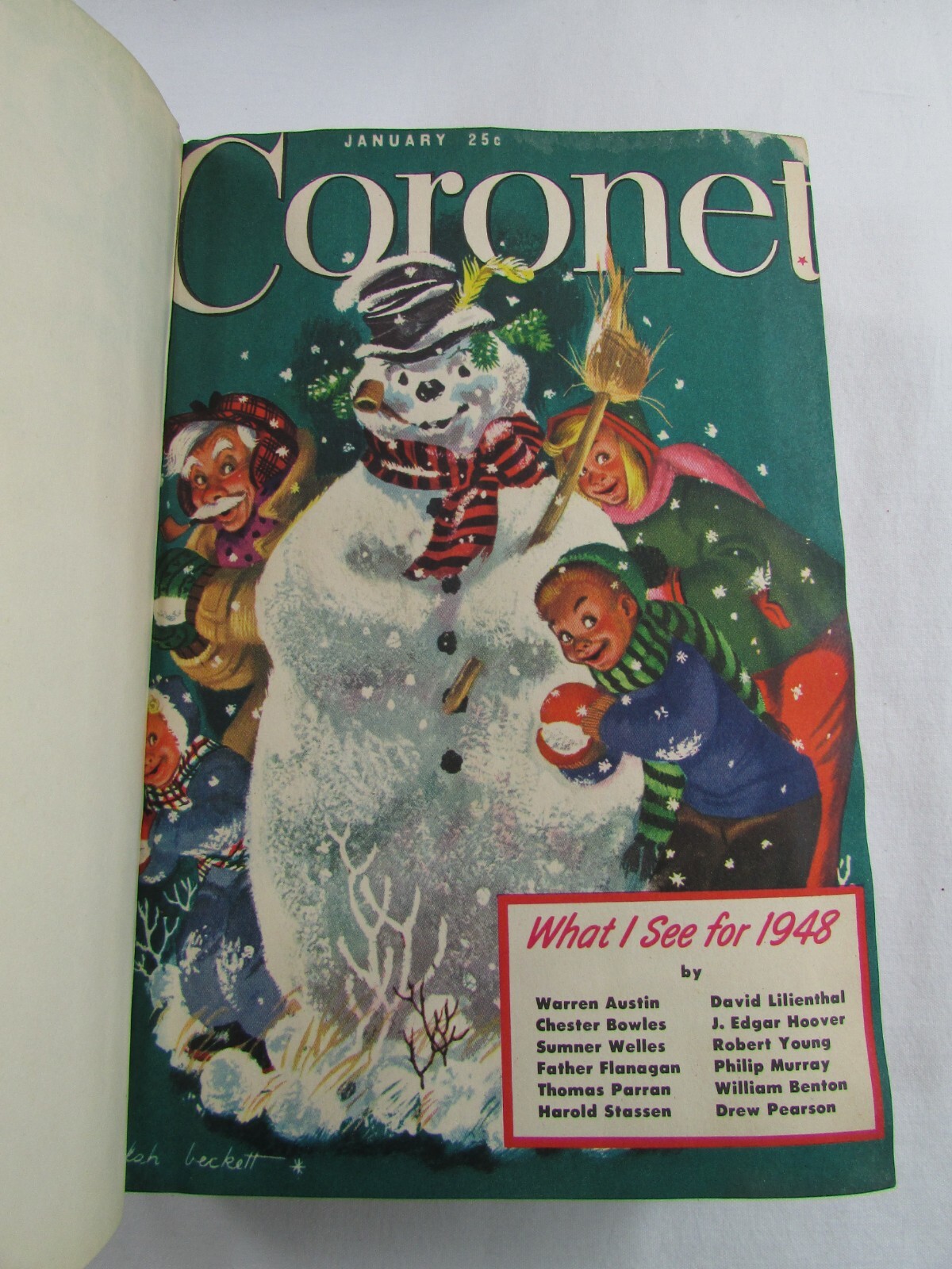 Bound Issues CORONET Magazines 1936- 1937 & 1948 Art Fiction Literature