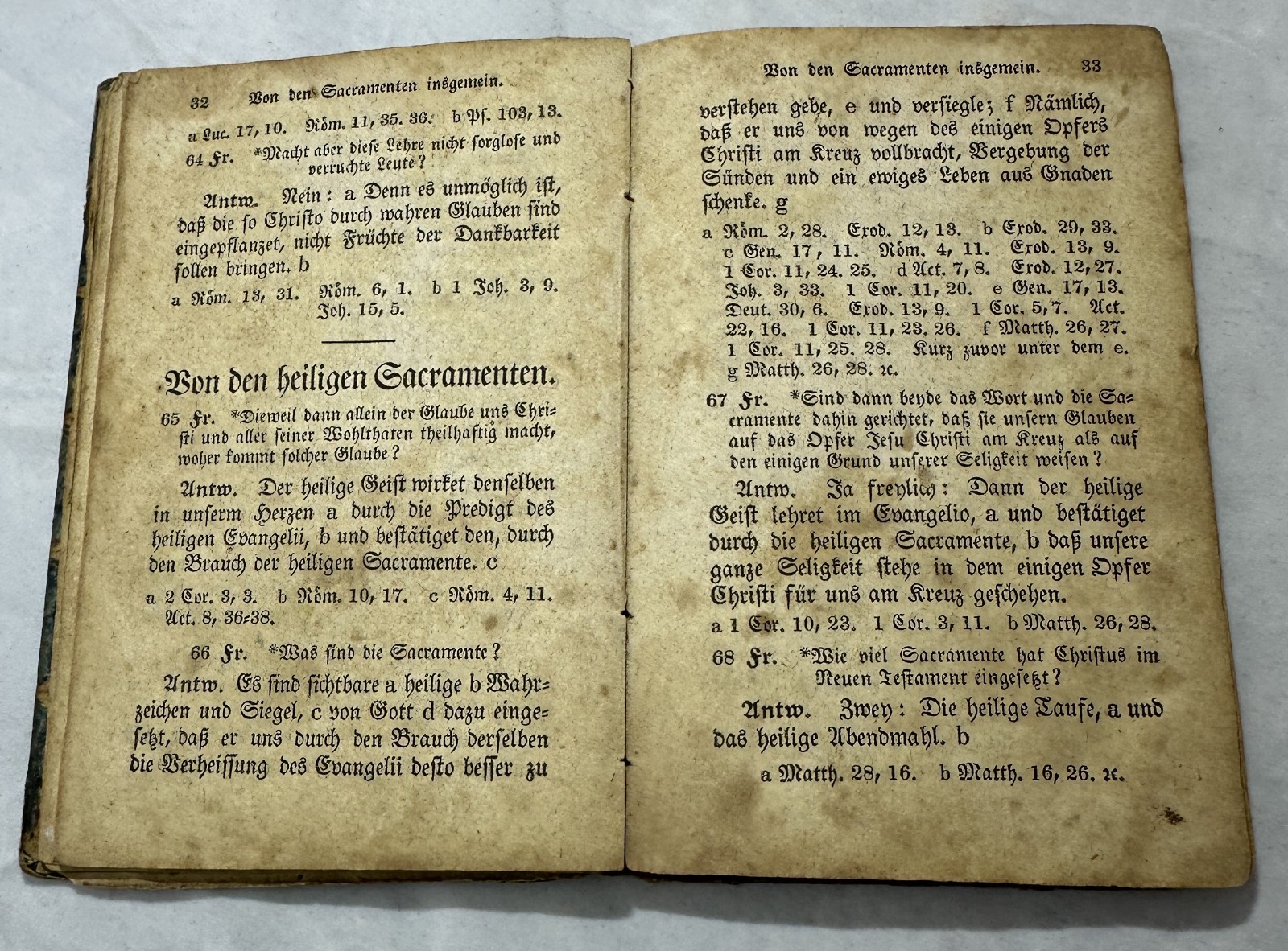 1835 Catechismus Oder Kurzer Unterricht Christlicher Lehre Philadelphia German