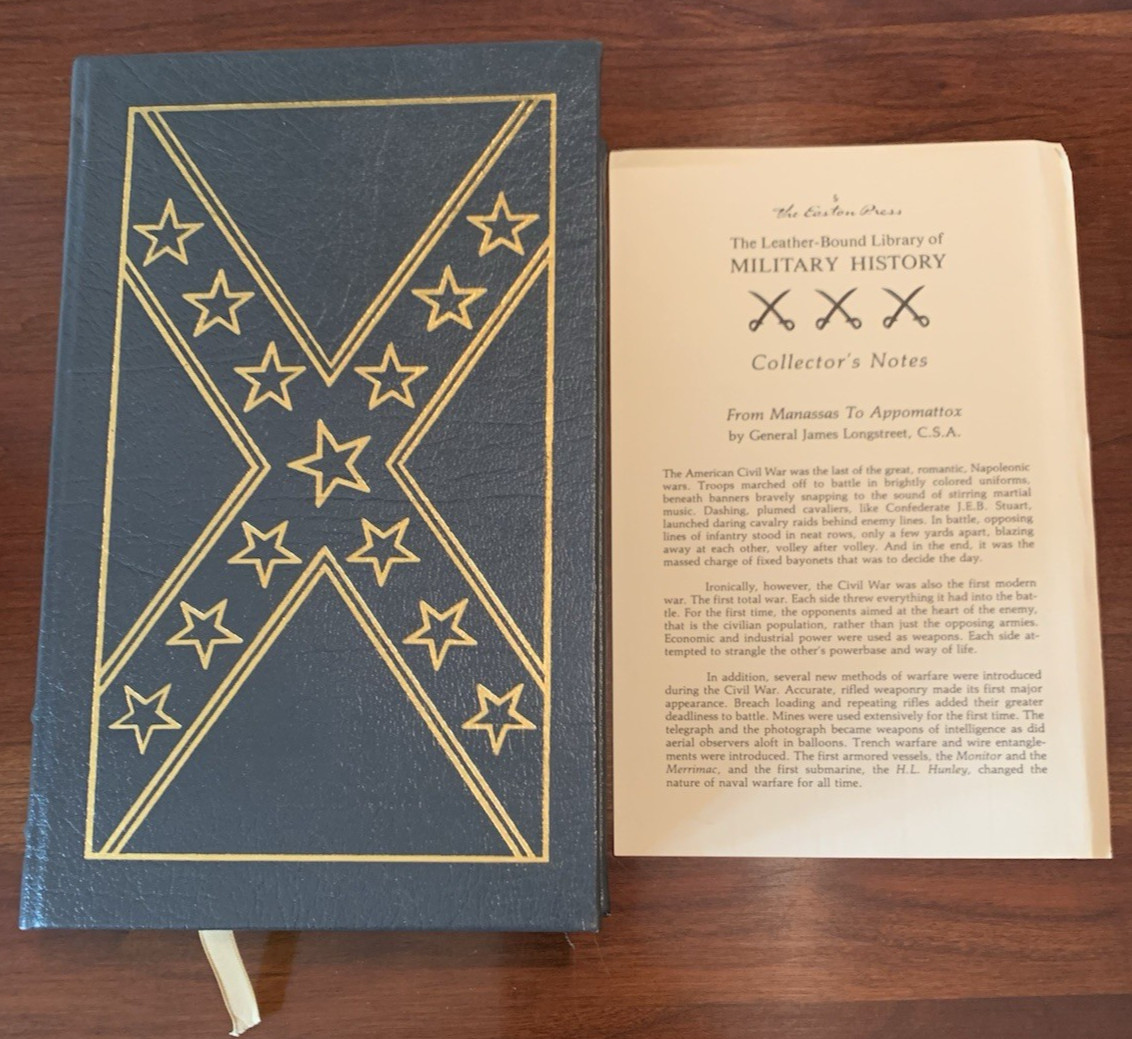 Easton Press -US Civil War 4 Key Histories as New 1987-88 Lee/Grant/Longstreet