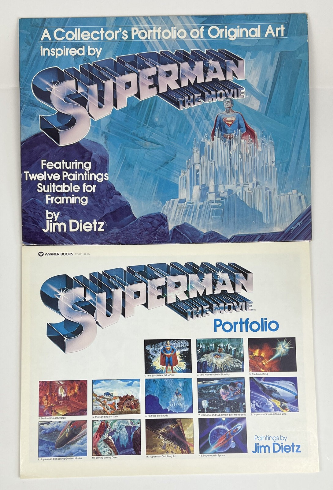 Jim Dietz / Collector’s Portfolio of Original Art Inspired by Superman 1st 1977