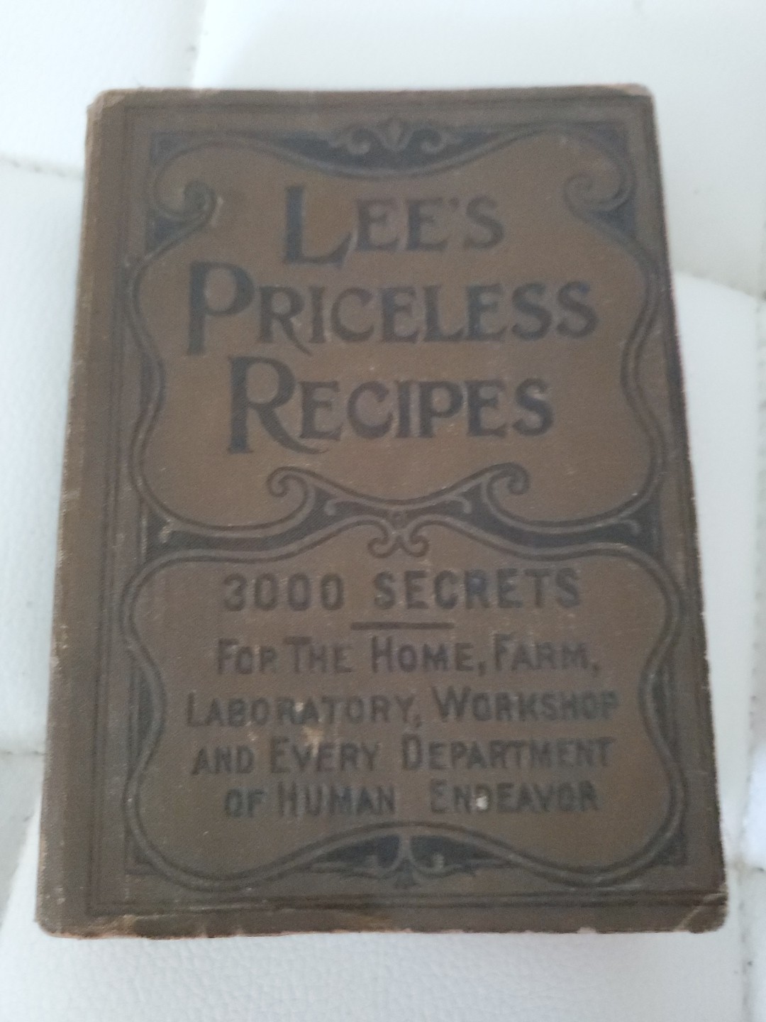 Antique book Lee’s Priceless Recipes, 300 secrets Home, Farm 1895