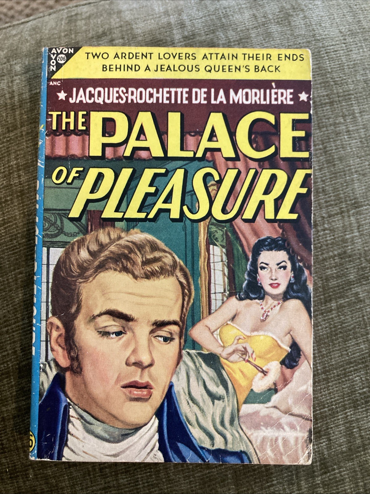 gga Vintage Pb, The Palace Of Pleasure by DeLaMirliere, Avon 206, 1949, SVG