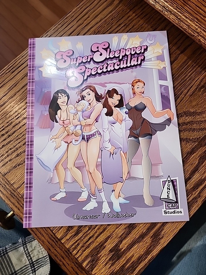 Super Sleepover Spectacular Dunce Cap / Signed Art Book Pinup Graphic Novel