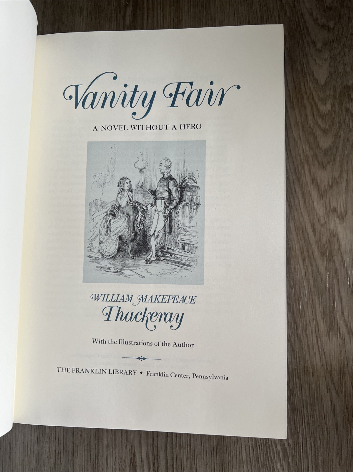 ? Franklin Library VANITY FAIR William Thackeray HTF Cover 1981 Illustrated