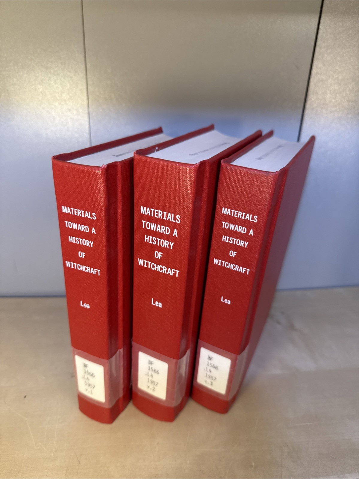 Materials Toward a History of Witchcraft – H C Lea – 3-Volume Complete Set