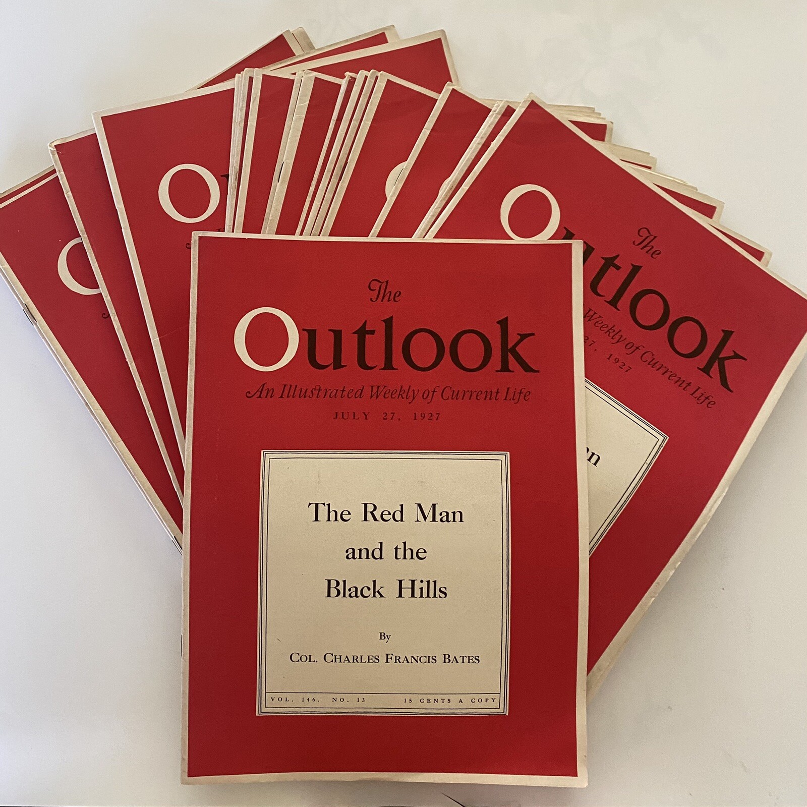 Lot 25 The Outlook Illustrated Weekly 7/27/1927 “The Red Man & The Black Hills”