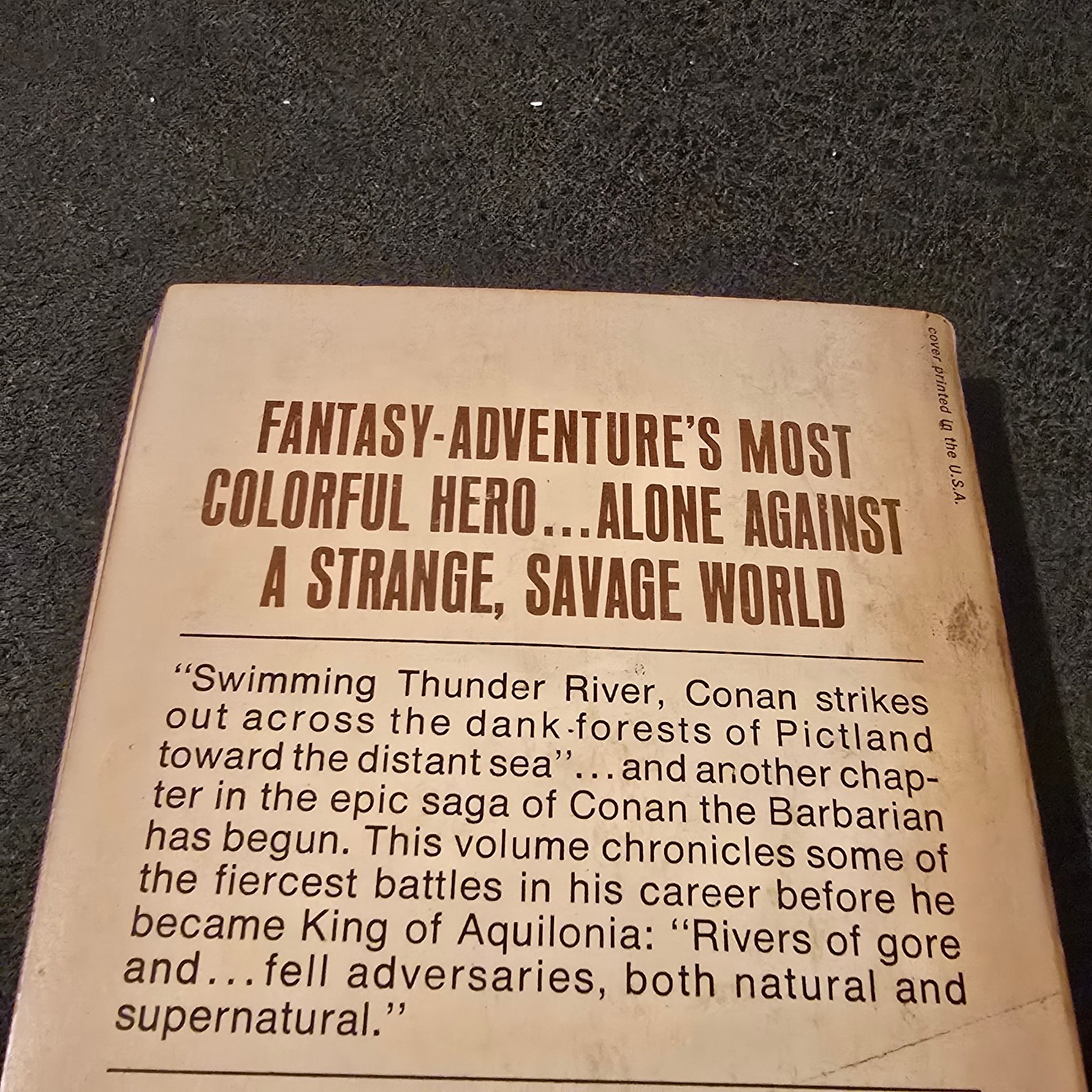 Conan the Usurper Robert E. Howard L. Sprague de Camp 1967 Lancer PB Frazetta