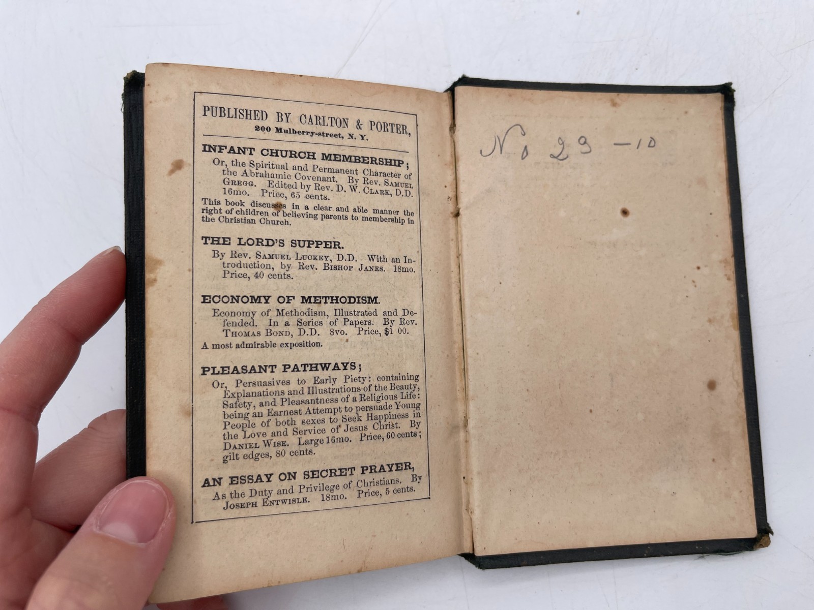 Antique The Doctrines And Discipline Of The Methodist Episcopal Church 1860