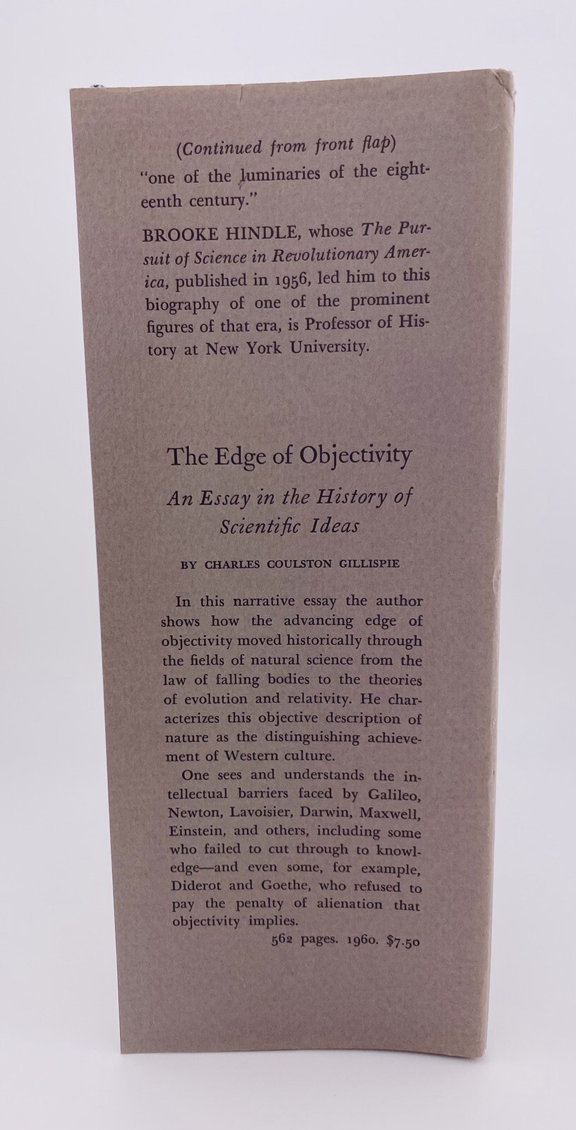 Brooke HINDLE, DAVID RITTENHOUSE, Princeton UP, 1964, HC, Dust Jacket in MYLAR
