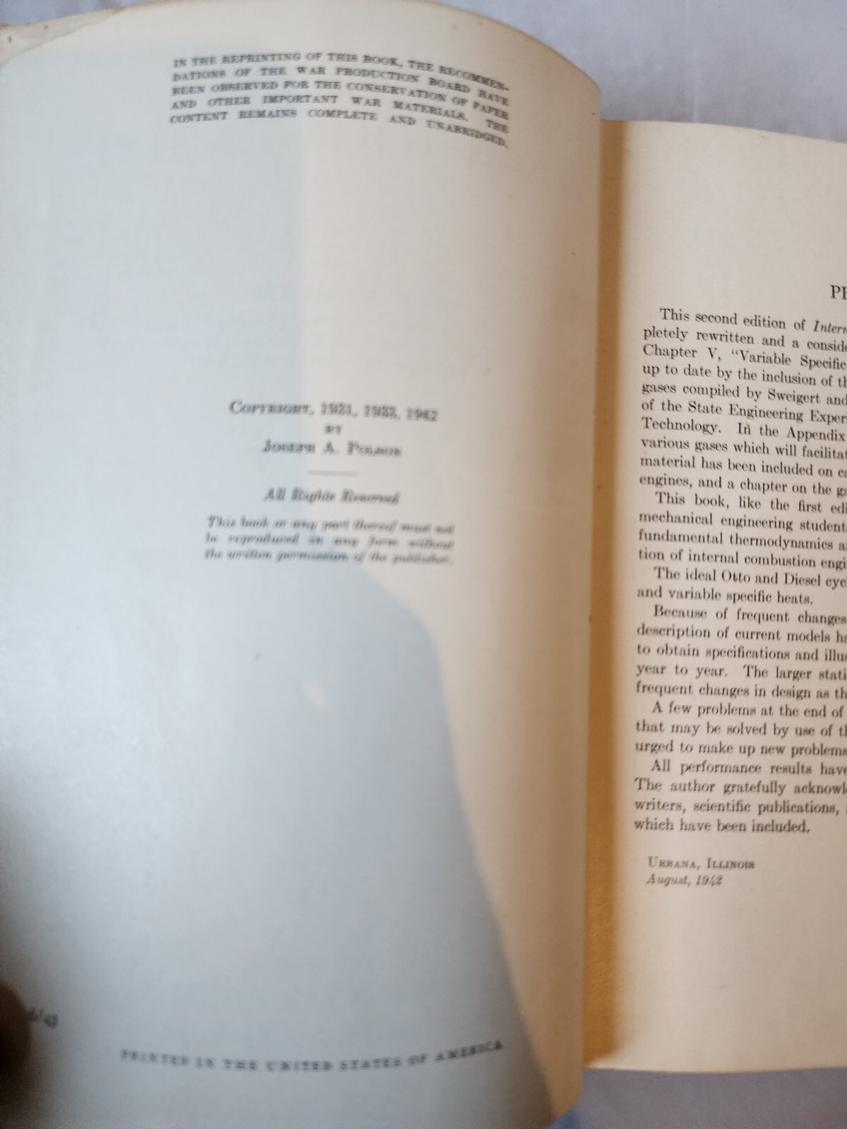 Polson – INTERNAL COMBUSTION ENGINES 2nd Edition – Wiley & Sons 6th Print 1942