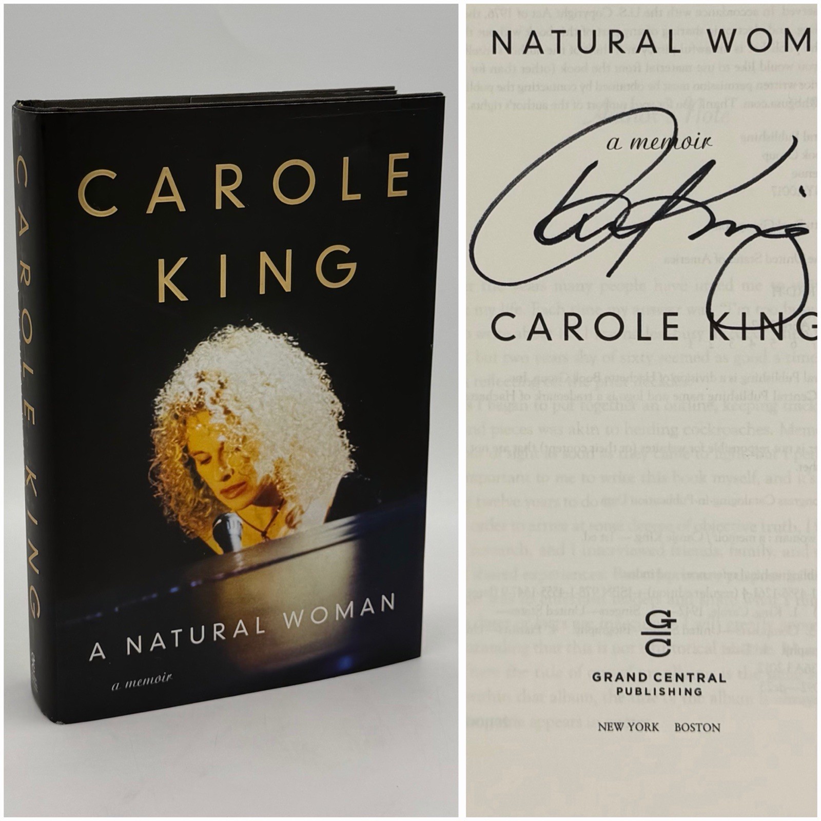 *Signed* A Natural Woman – Carole King (1st edition 1st print) 2012 HC