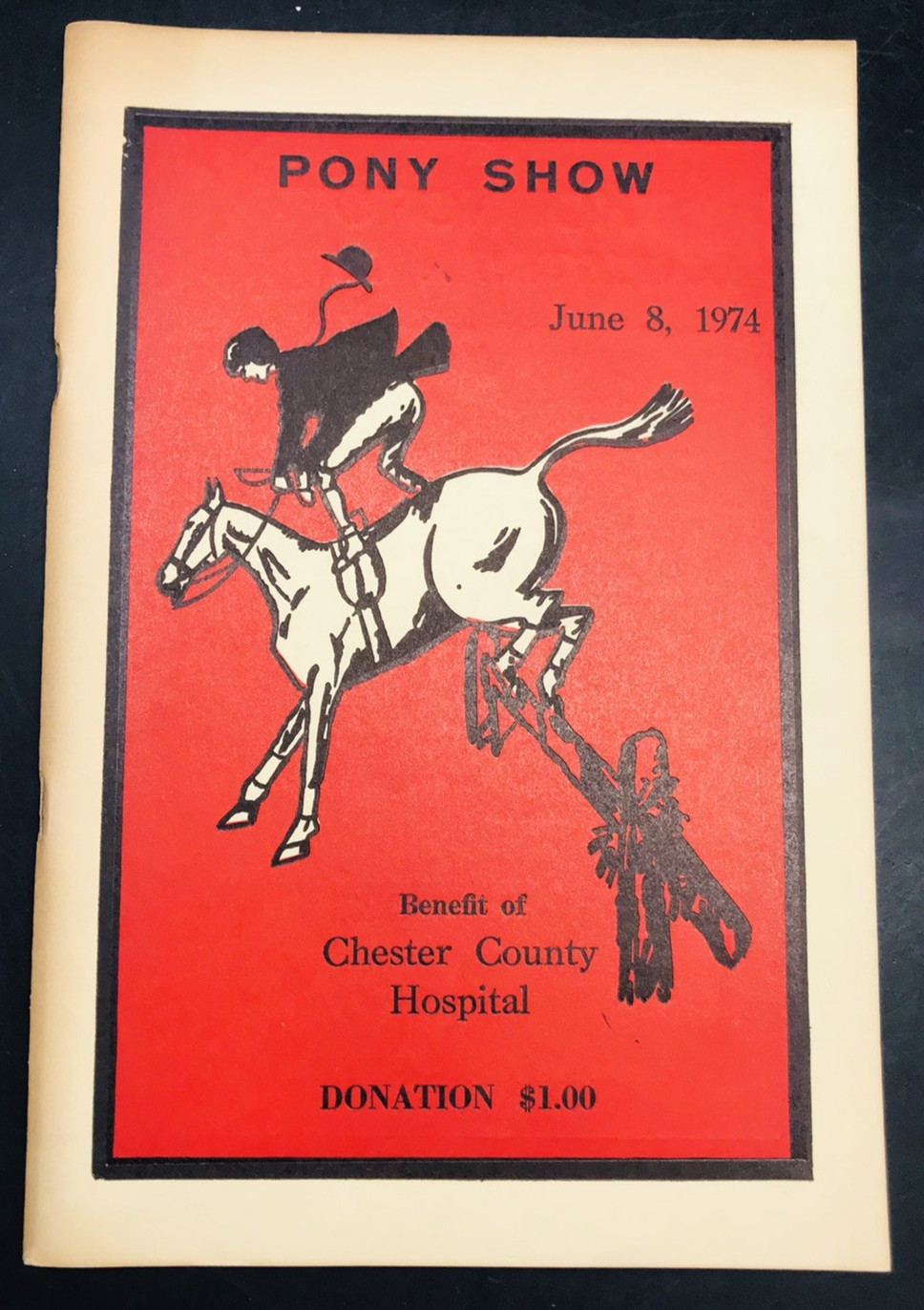 1953 Pony Show Catalog Program Horses Chester County Hospital Malvern PA 6×9