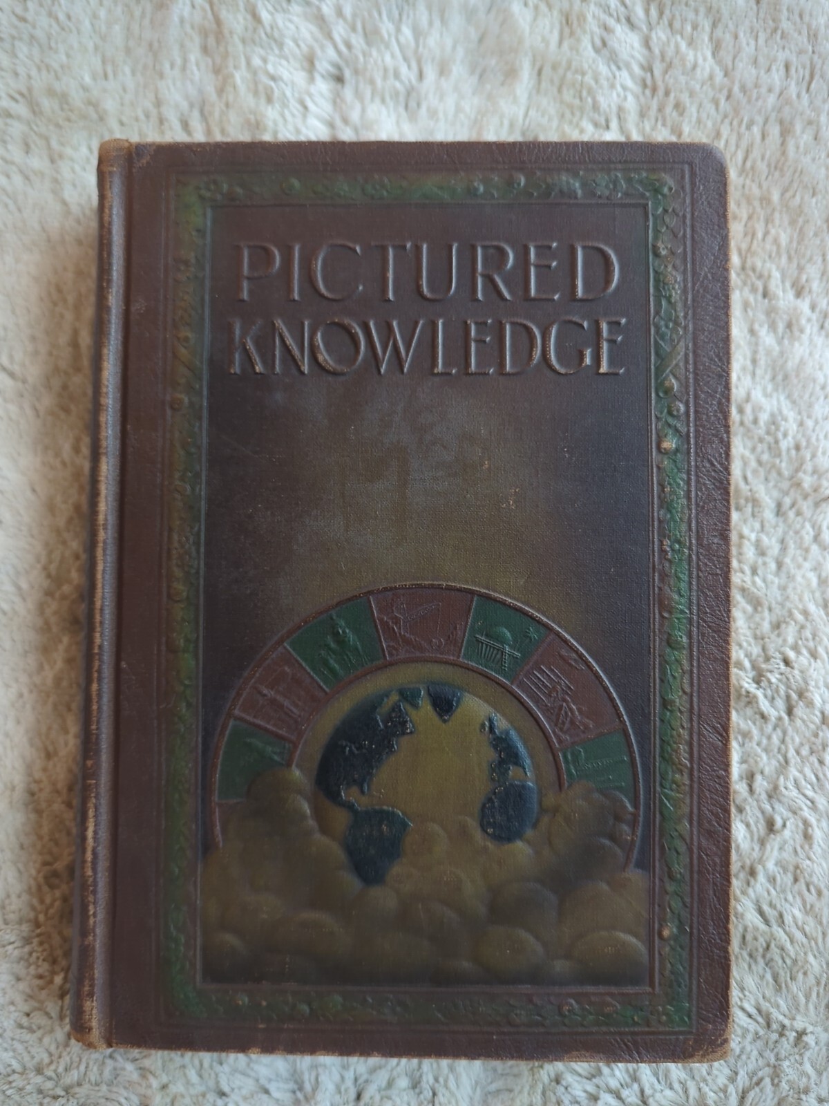 Pictured Knowledge Book 4 1926 Vintage Book Illustrated History Marshall Hughes