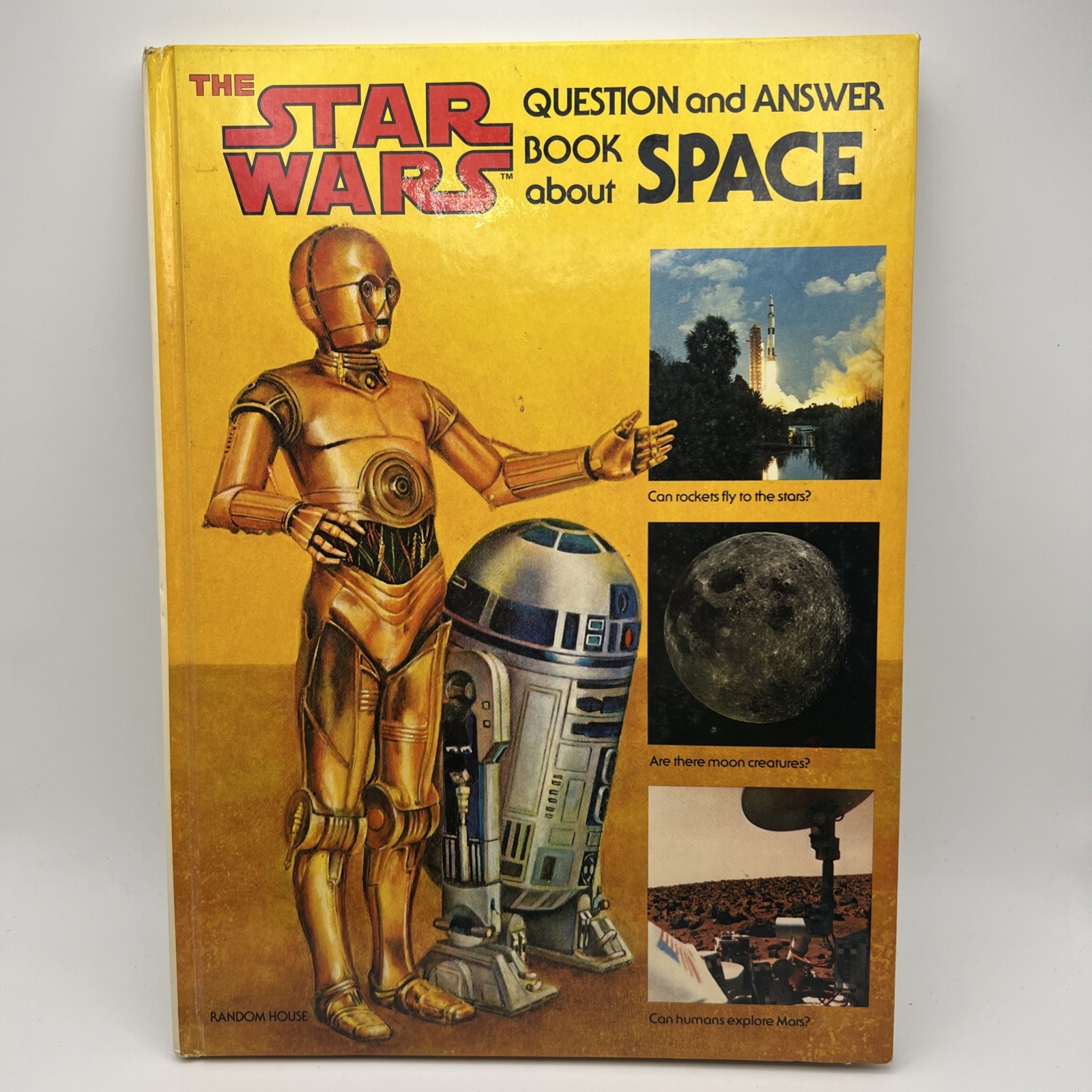 1979 STAR WARS Question and Answer Book about SPACE Hard Cover Vintage