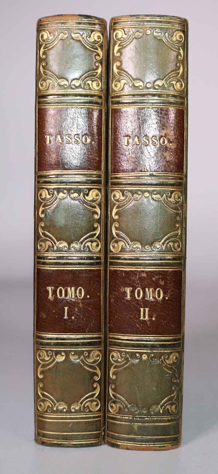 1819 La Gerusalemme Liberata di Torquato Tasso 2 Vols Italian Text Stereotipa Ed