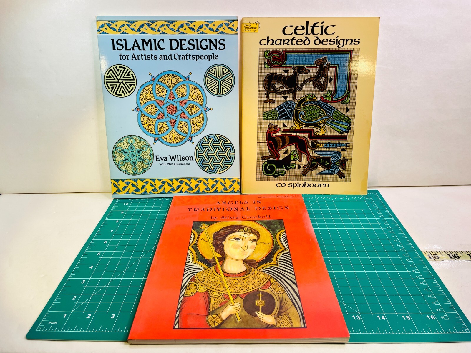 Art Nouveau Islamic Style Angels In Color Vintage Reference Books Lot of 3