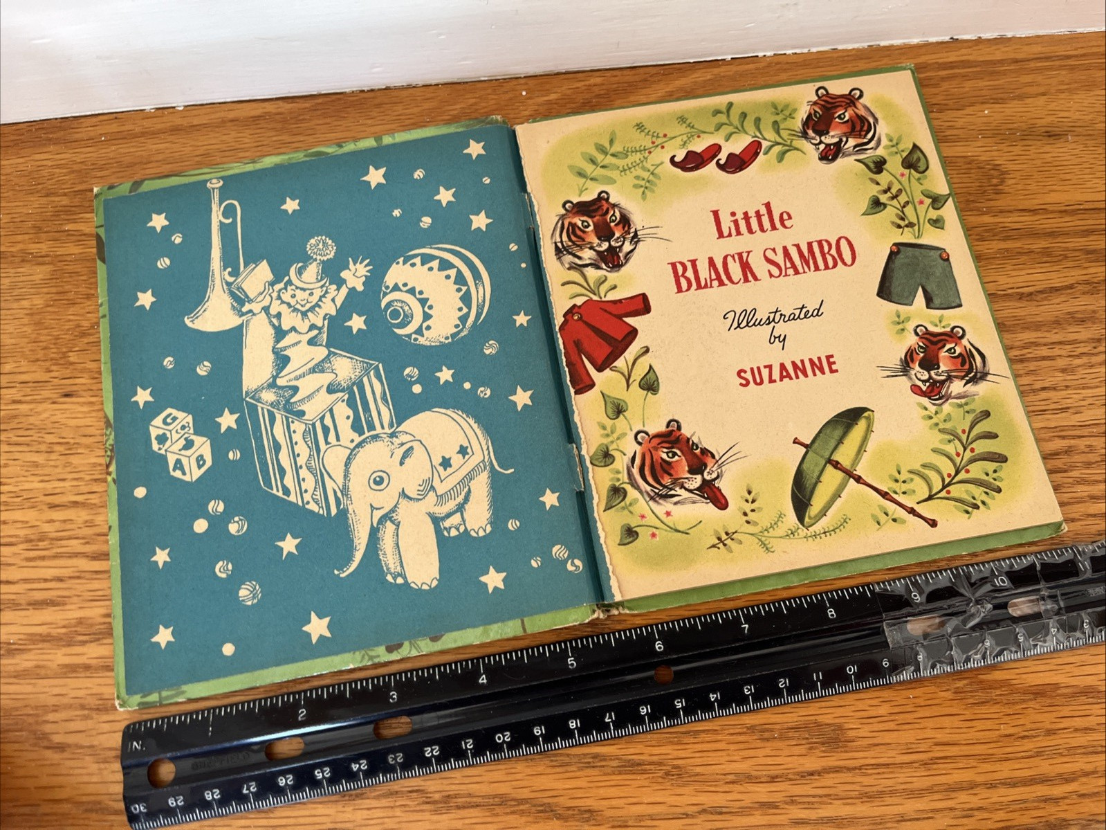 LITTLE BLACK SAMBO vintage children’s Whitman Tell-A-Tale Book no writing 1950