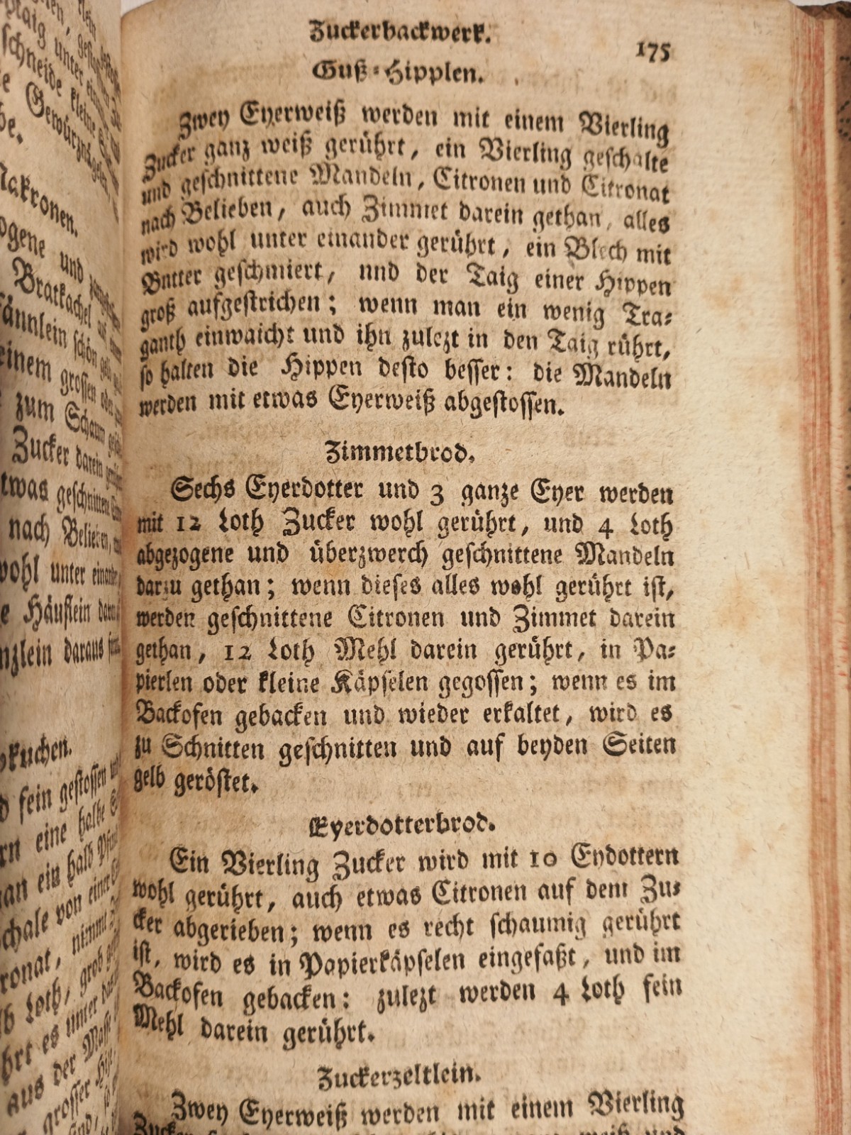 1798?? Göppinger Cookbook Cooking Baking Cake Soup Dishes Old Book Rare728
