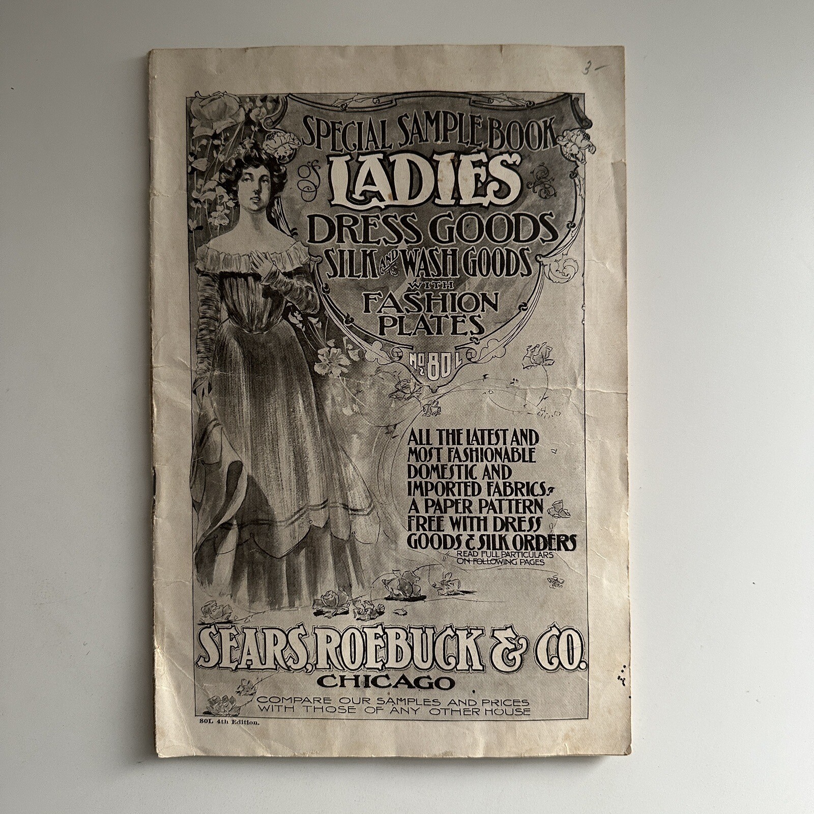 Sears Roebuck & Co Chicago Special Sample Book 1901 No. 80L Ladies Dress Goods