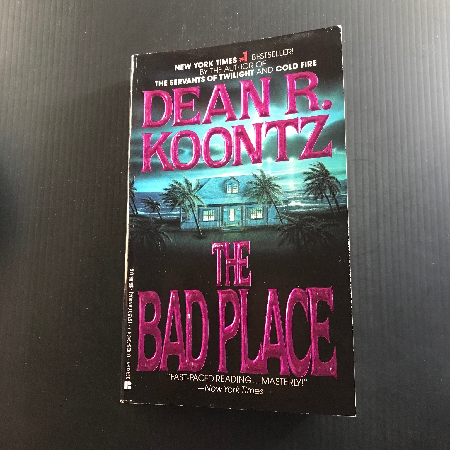 The Bad Place Dean R. Koontz 1990 Berkley Horror Suspense Thriller Novel