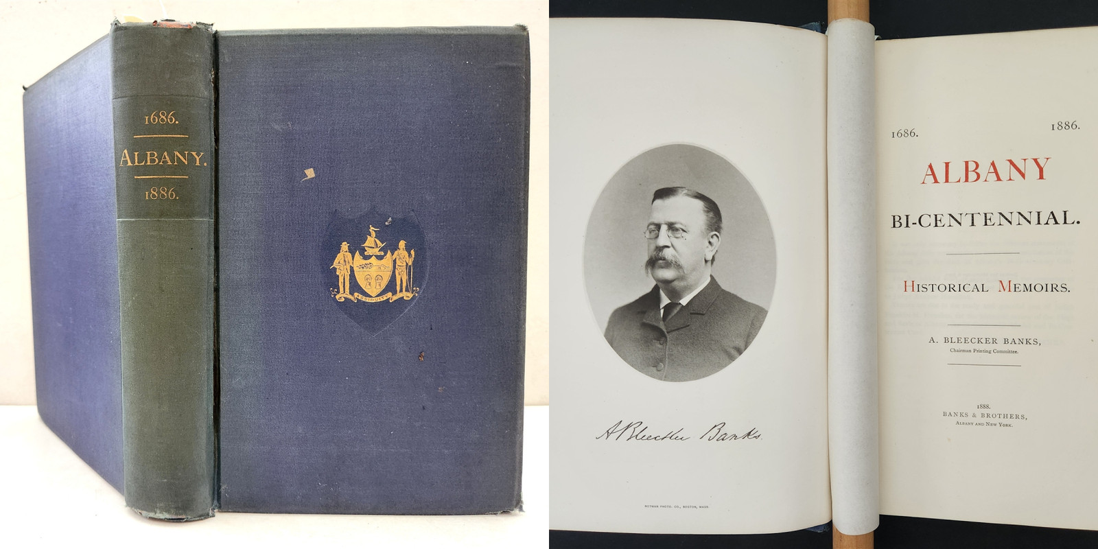 1886 antique ALBANY ny BI-CENTENNIAL HISTORY genealogy african american indian +