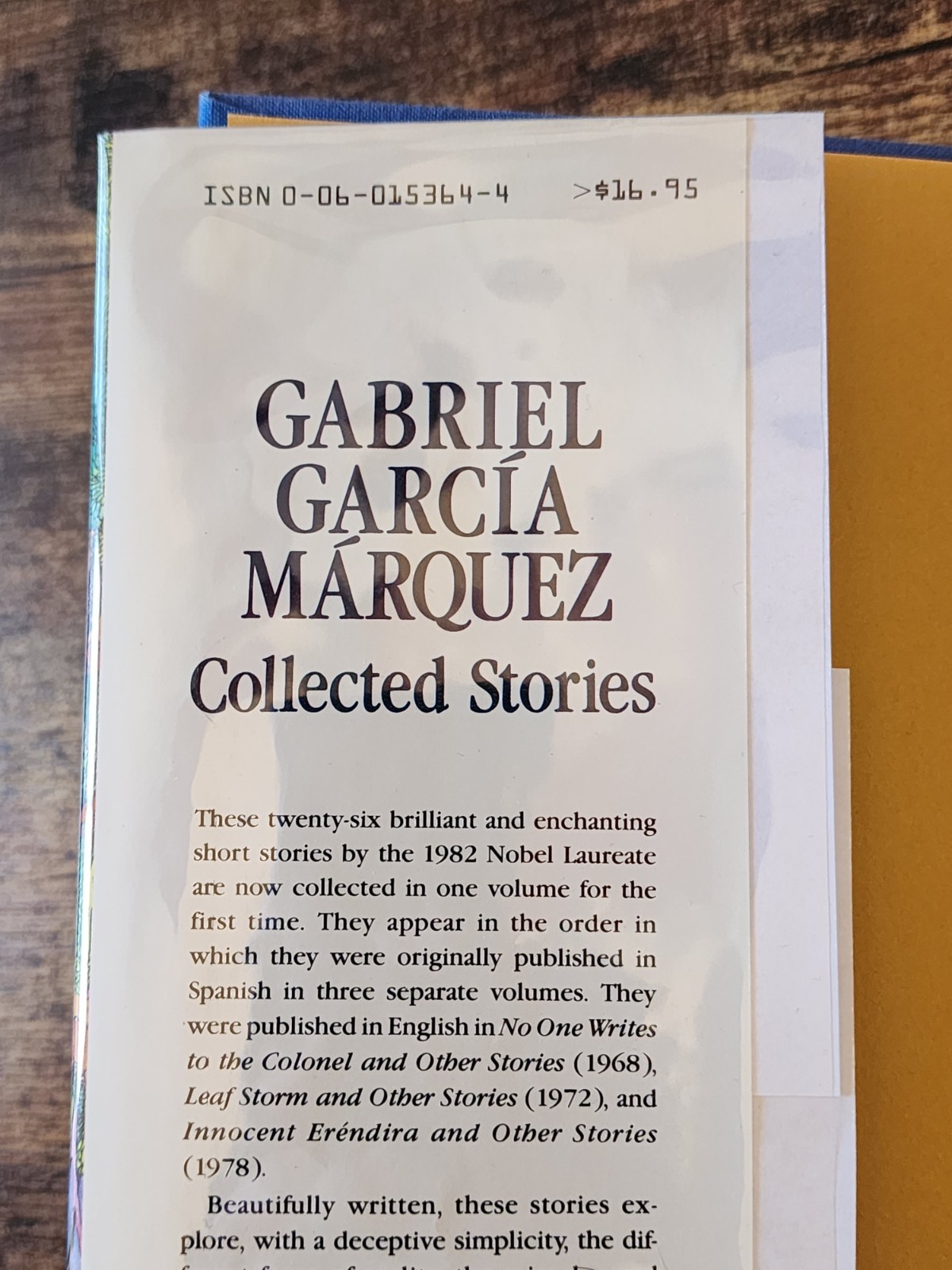 Gabriel Garcia Marquez Collected Stories 1st Edition/1st Printing Hardcover