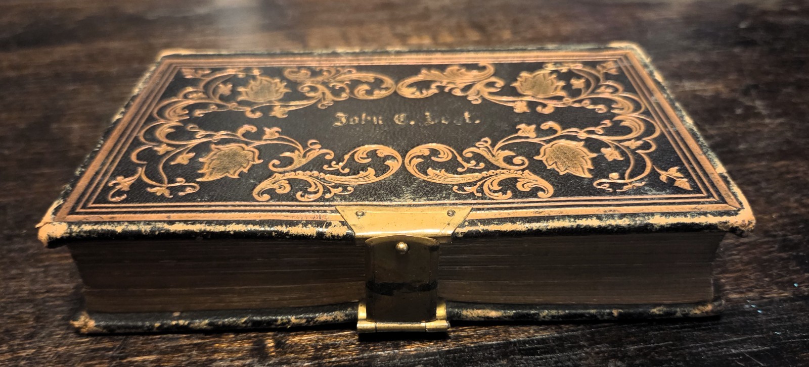 Gorgeous 1877 German language hymnal with clasp Lutheran Reformed hymn book