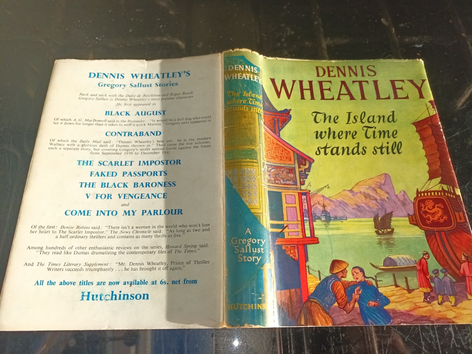 Dennis Wheatley. The Island Where Time Stands Still. 1954 first edition.