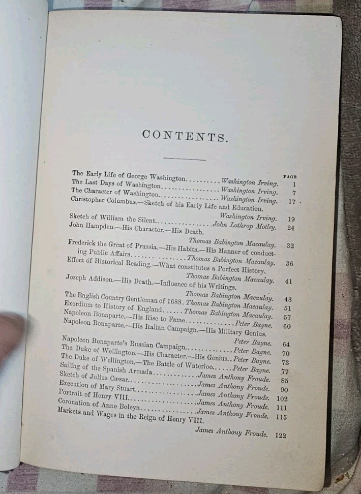 ?Historical Readings Henry E Shepherd 1893 Antique Book American Book Company