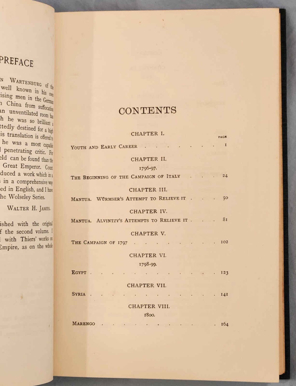 U.S. Military Academy Textbook Napolean as a General by Wartenburg w/ Atlas 1955