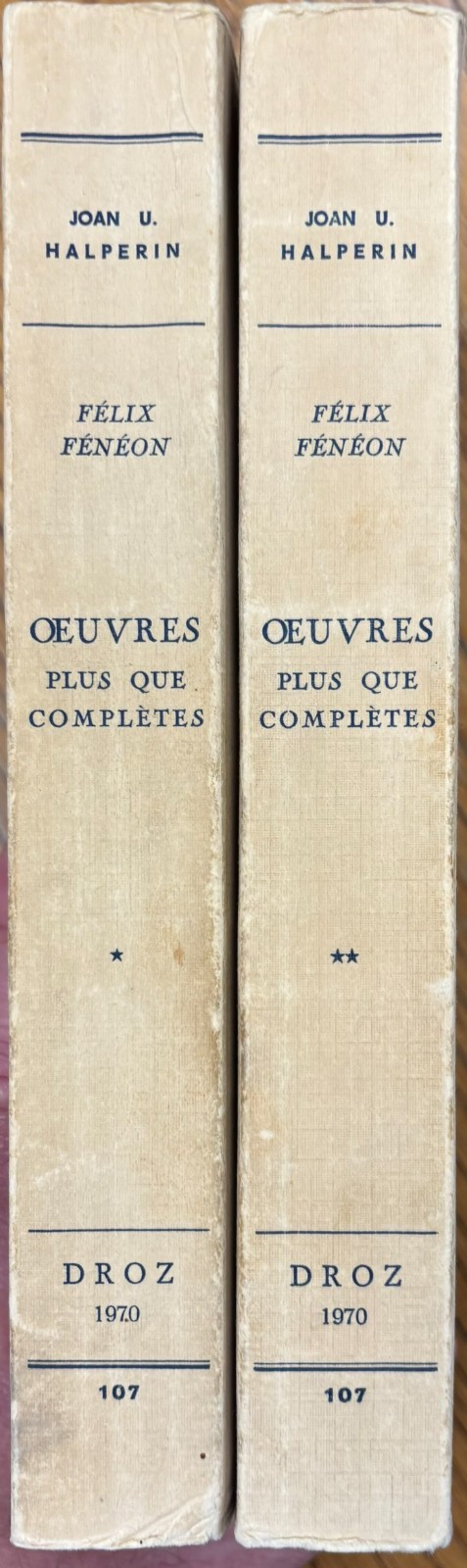 FELIX FENEON – Oeuvres Plus Que Completes: Tome I and Tome II