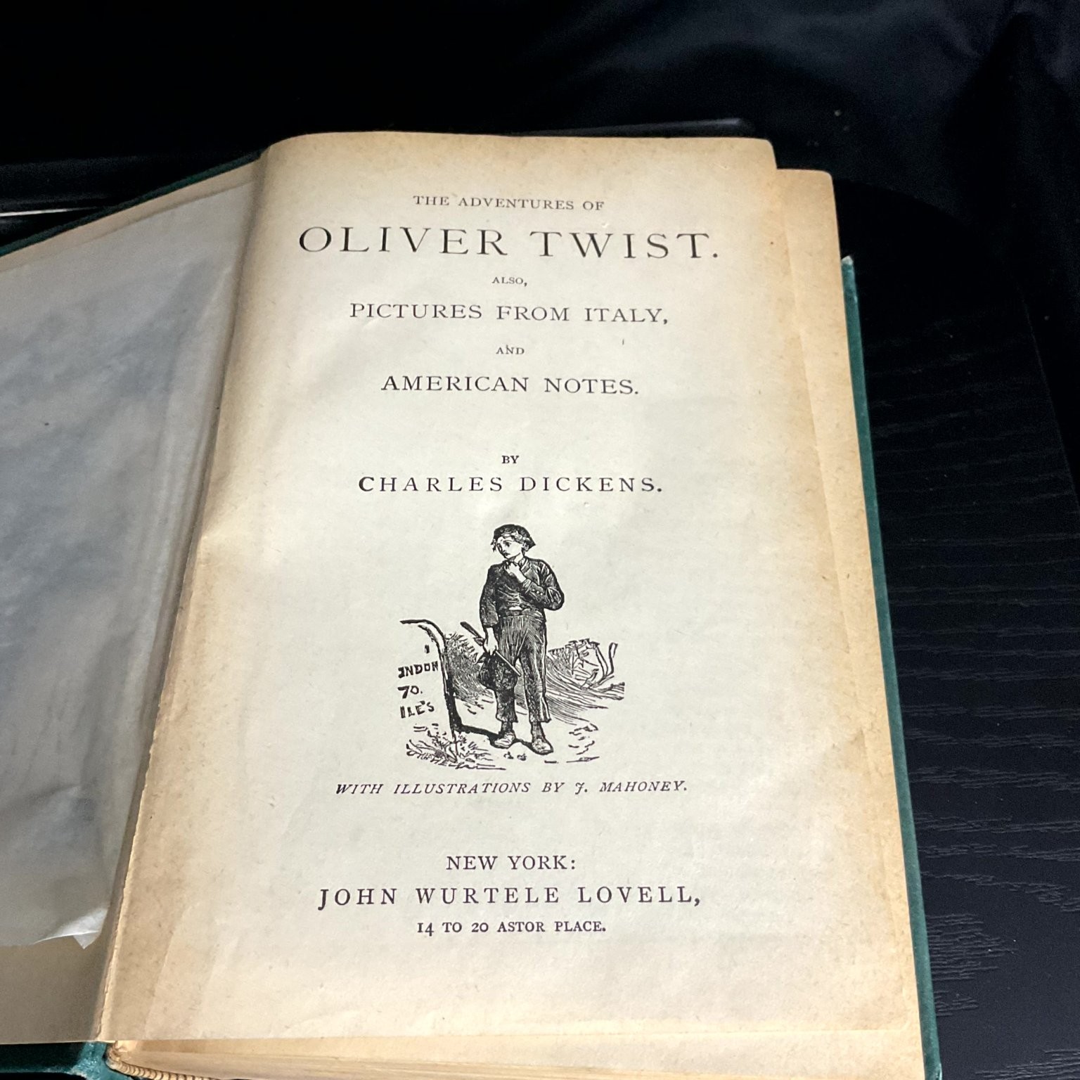 Oliver Twist, Pictures from Italy, American Notes Dickens Illustrated Antique