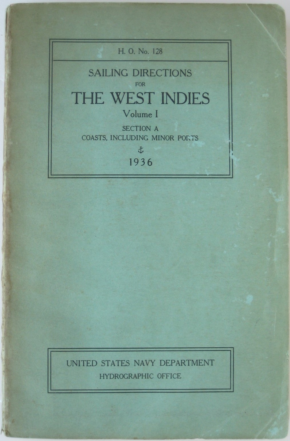 1936 SAILING DIRECTIONS FOR THE WEST INDIES Bermuda Bahamas Greater Antilles USN
